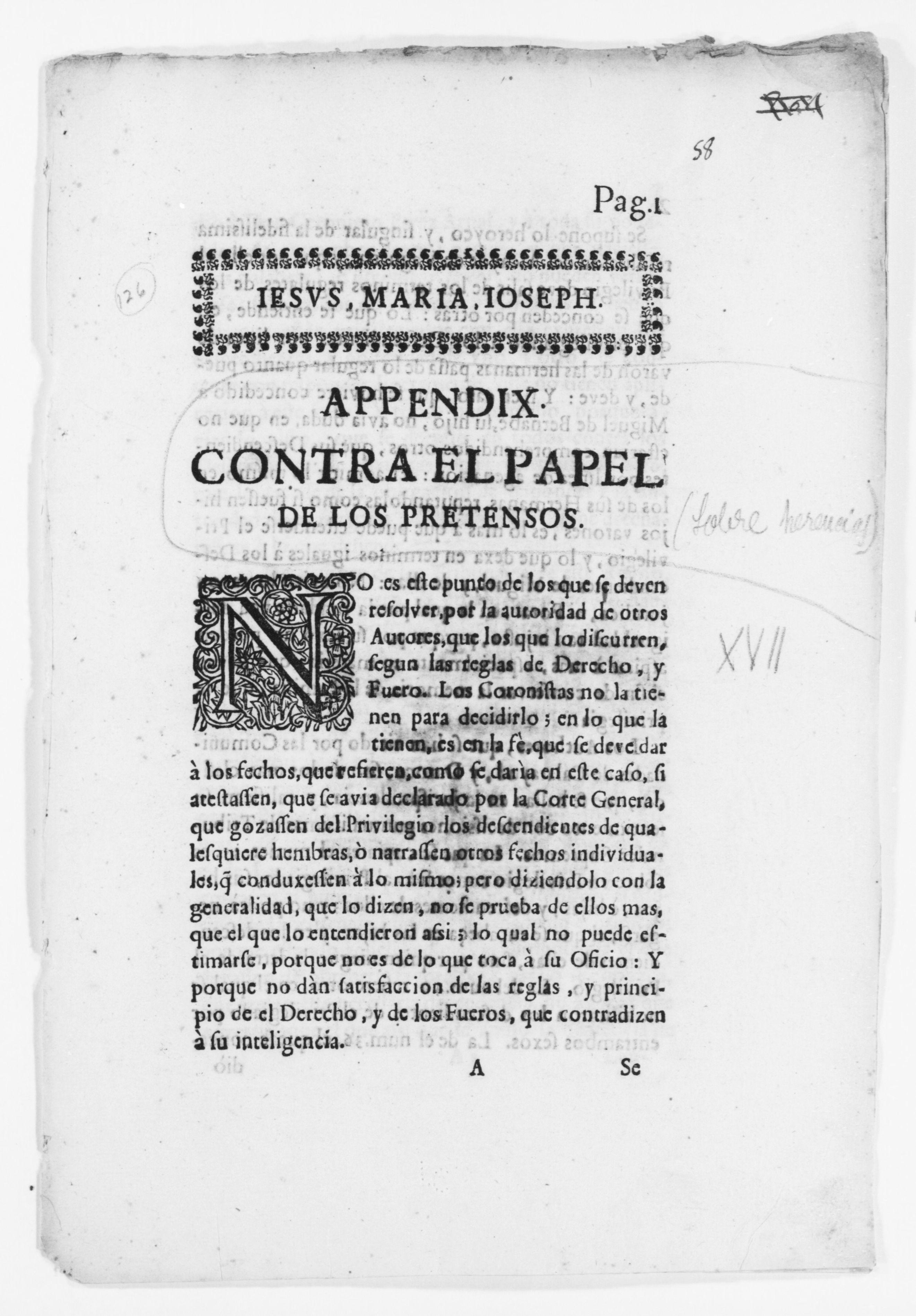 Scanned image of the current content page