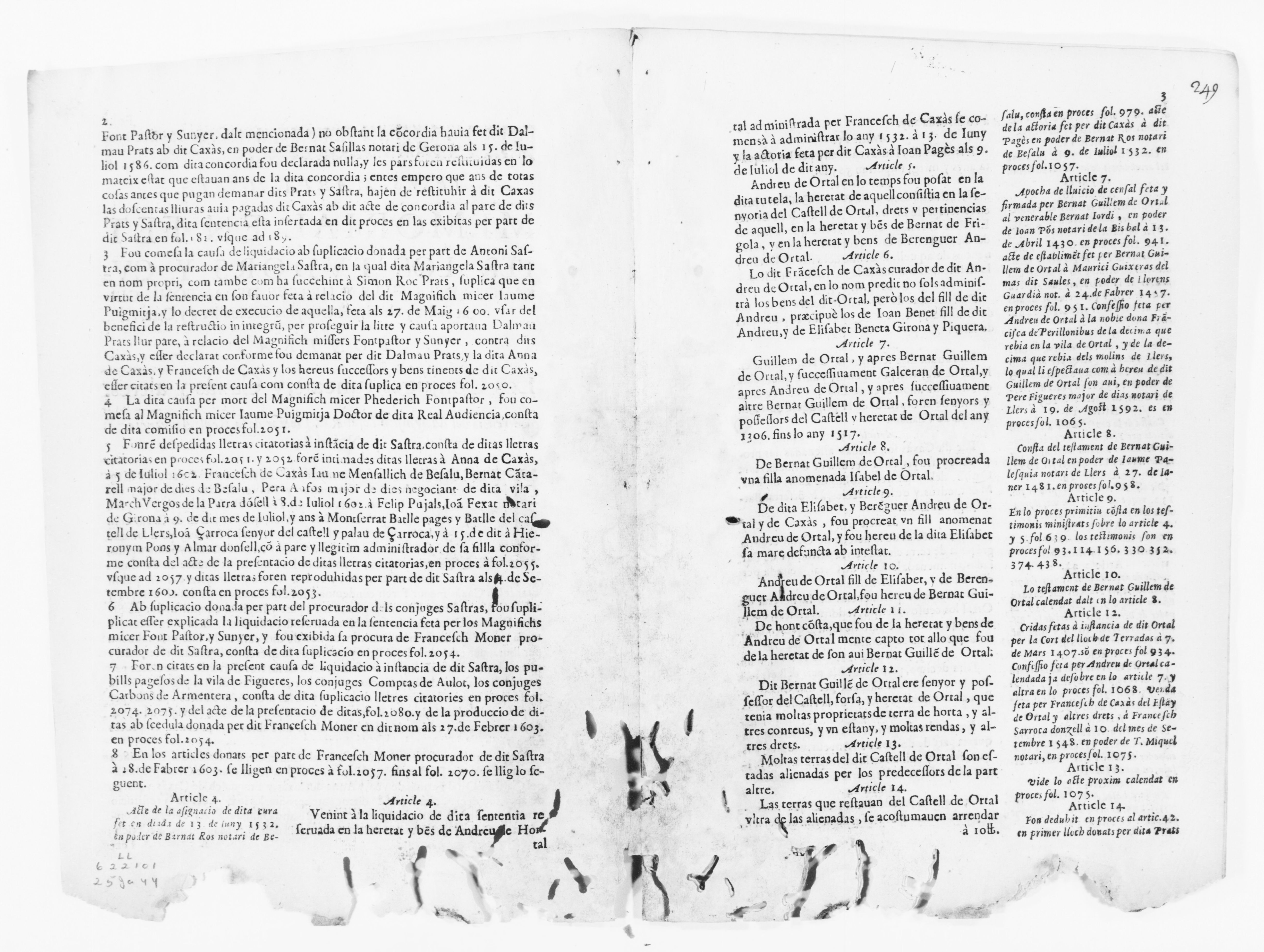 Scanned image of the current content page