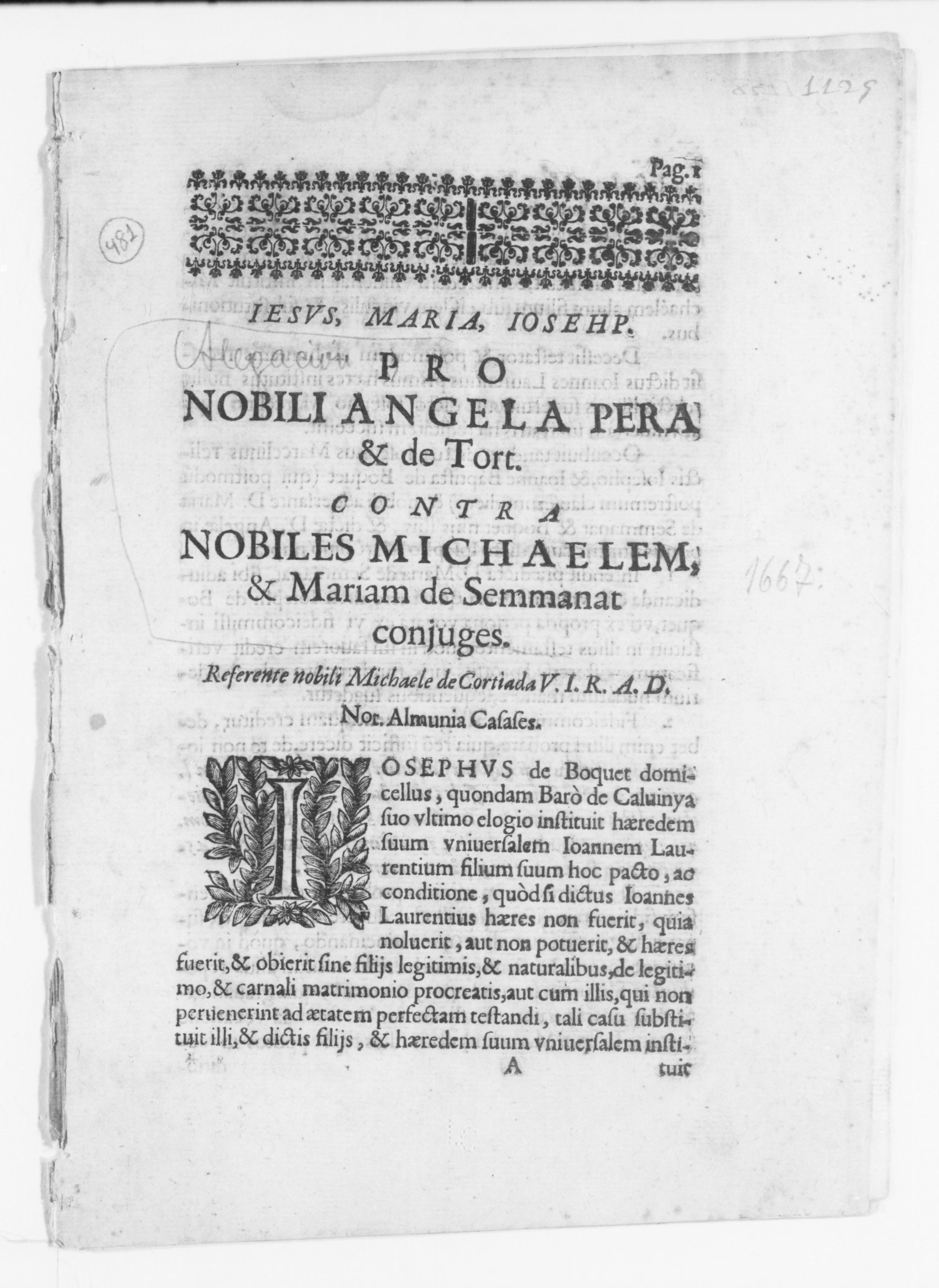 Scanned image of the current content page