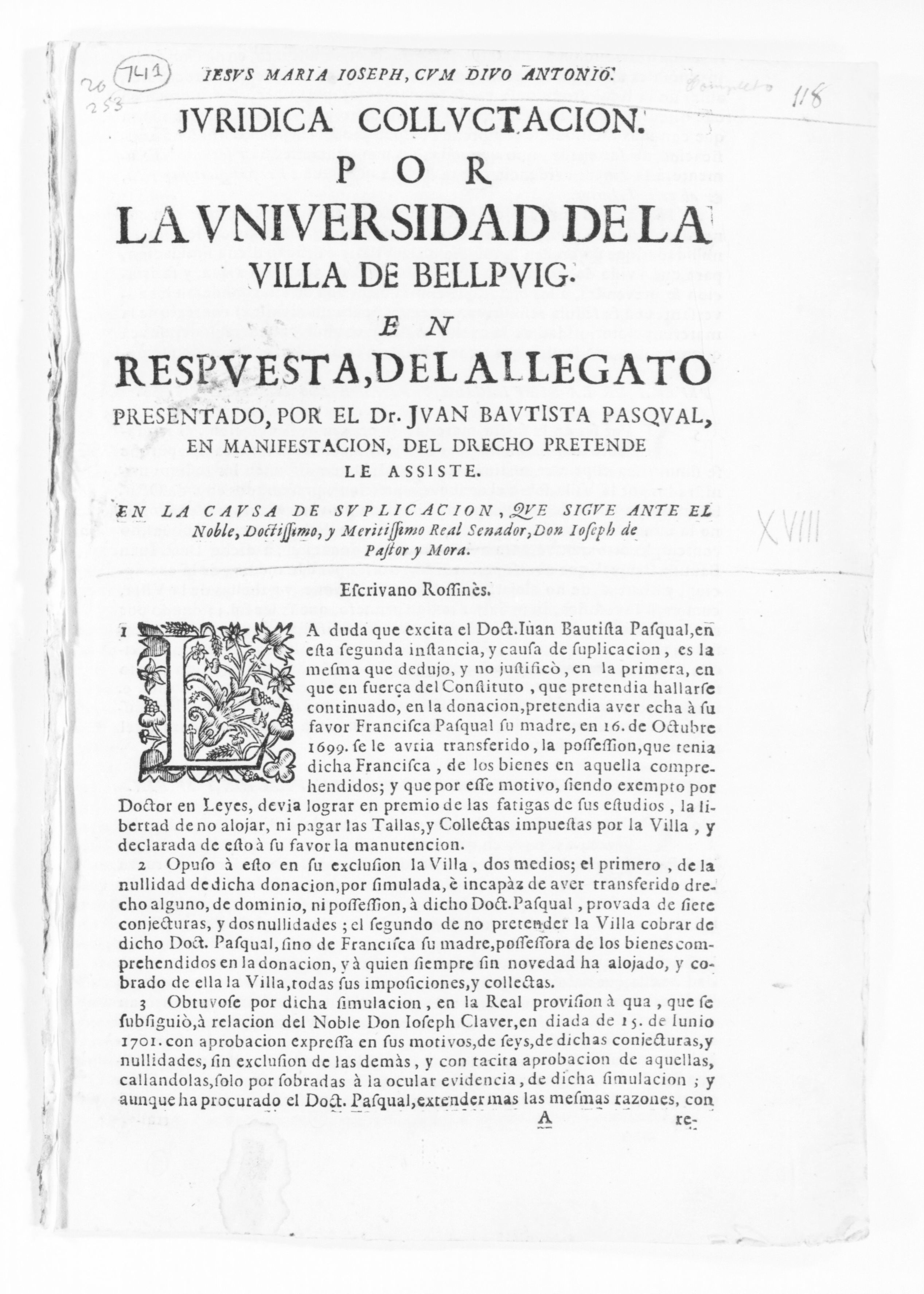 Scanned image of the current content page