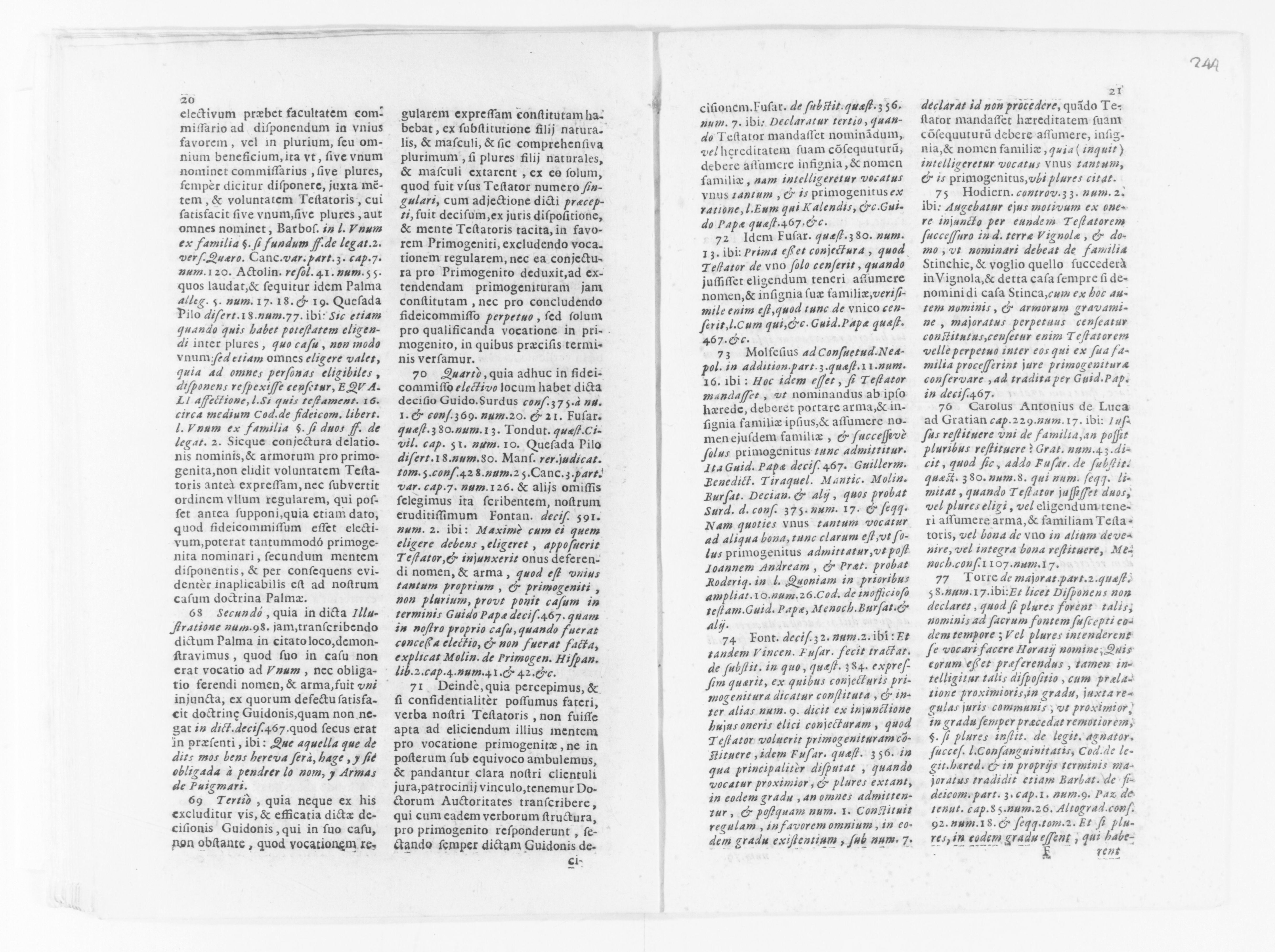 Scanned image of the current content page