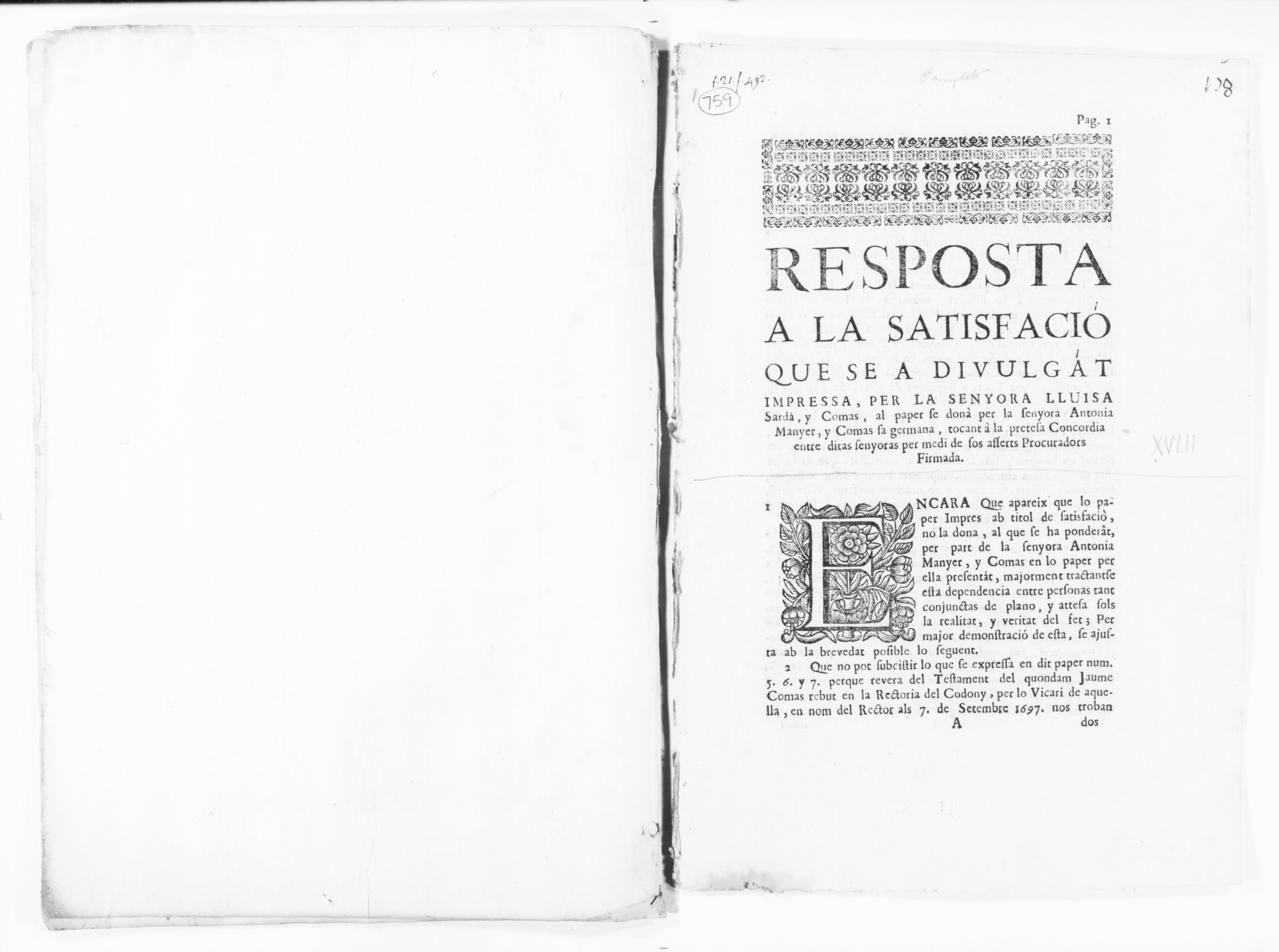 Scanned image of the current content page