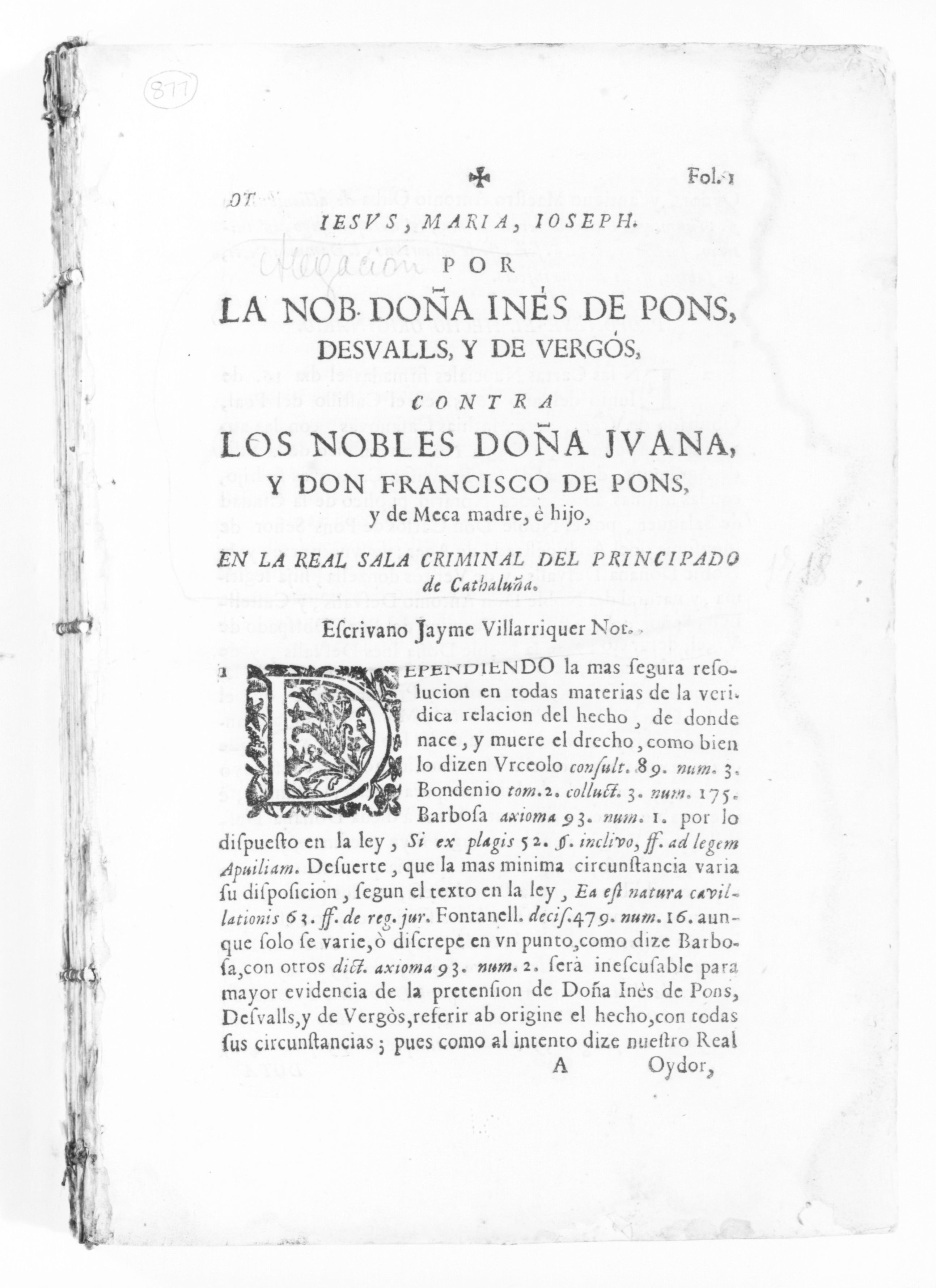 Scanned image of the current content page