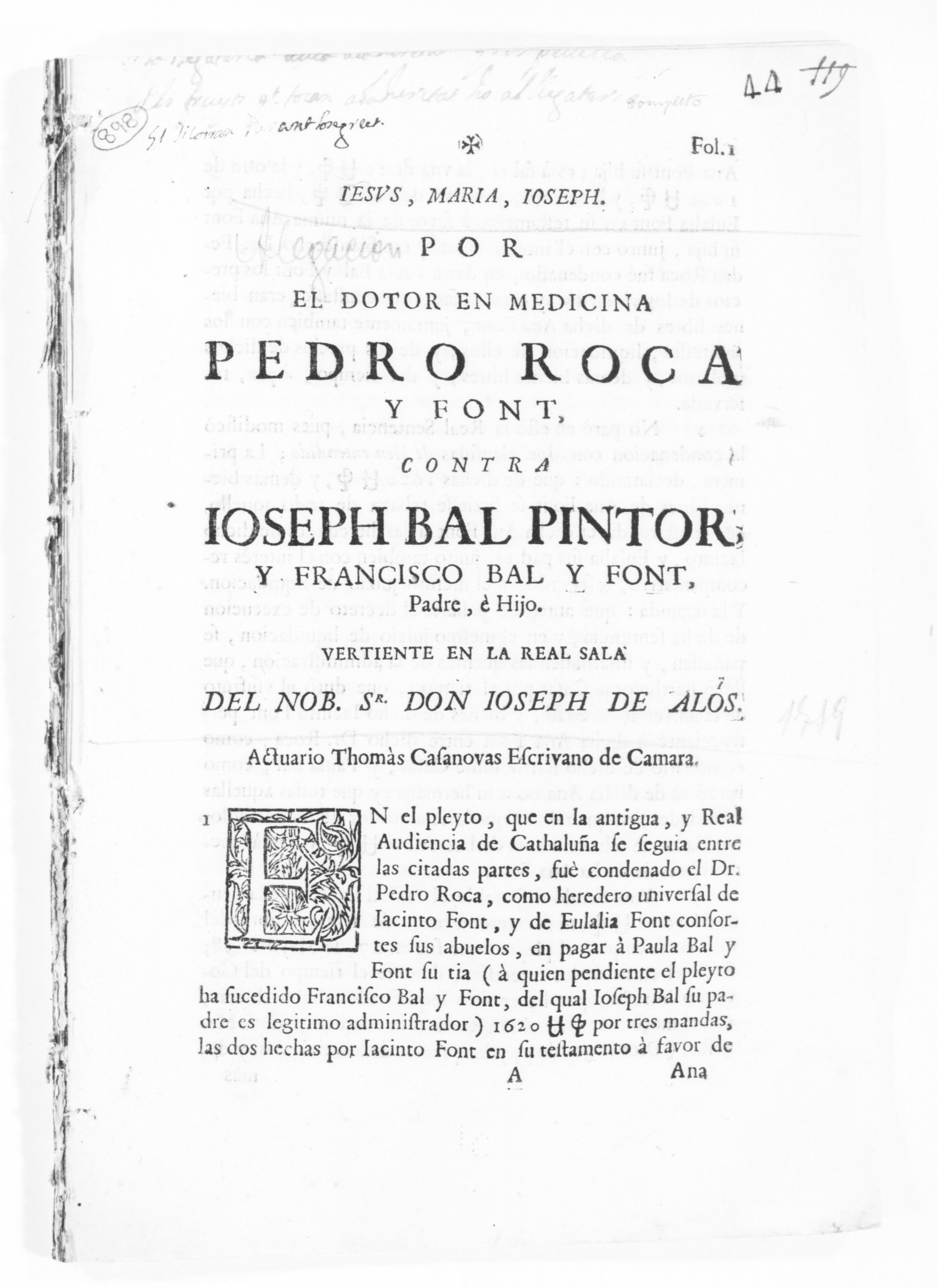 Scanned image of the current content page