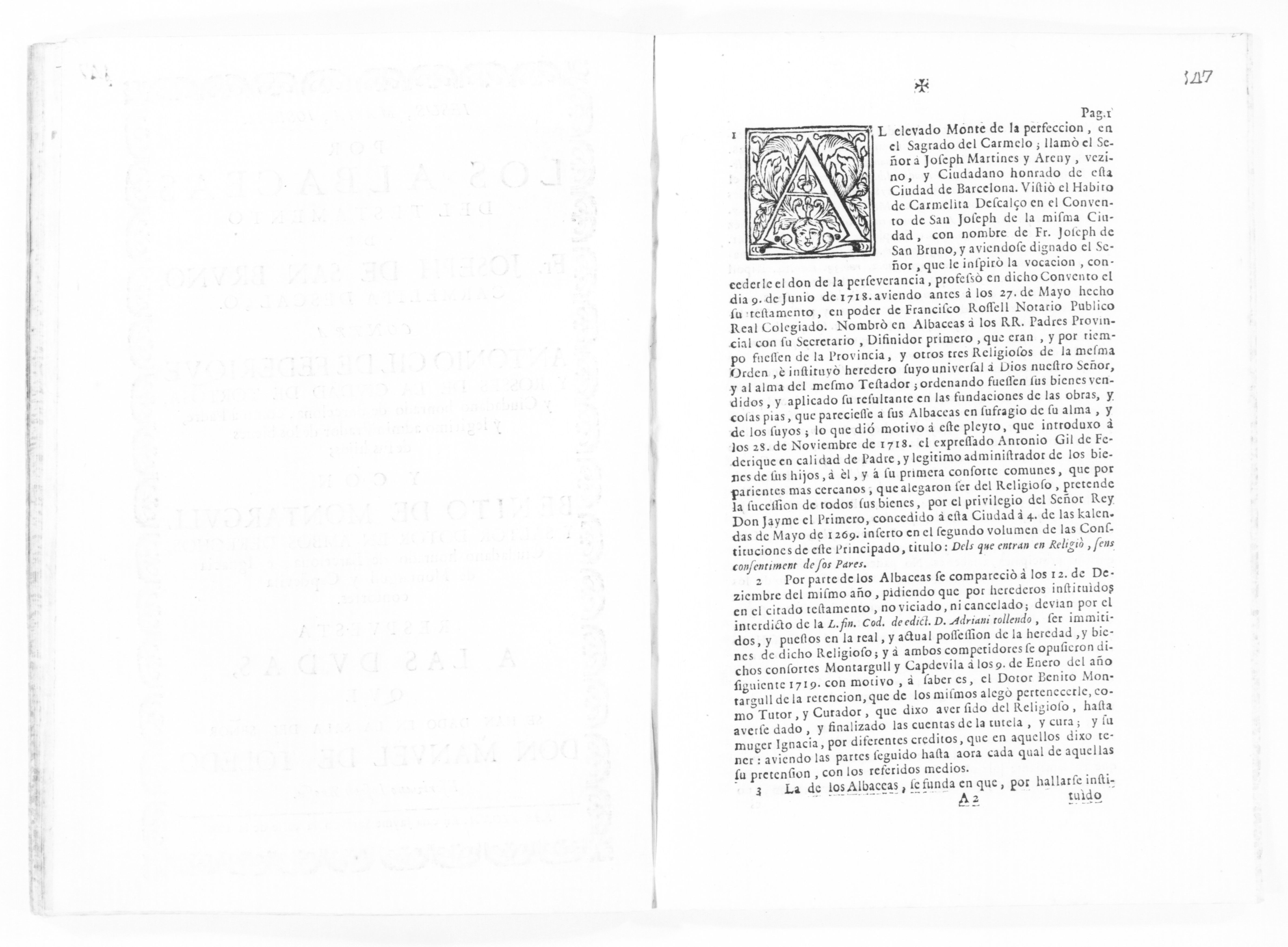 Scanned image of the current content page