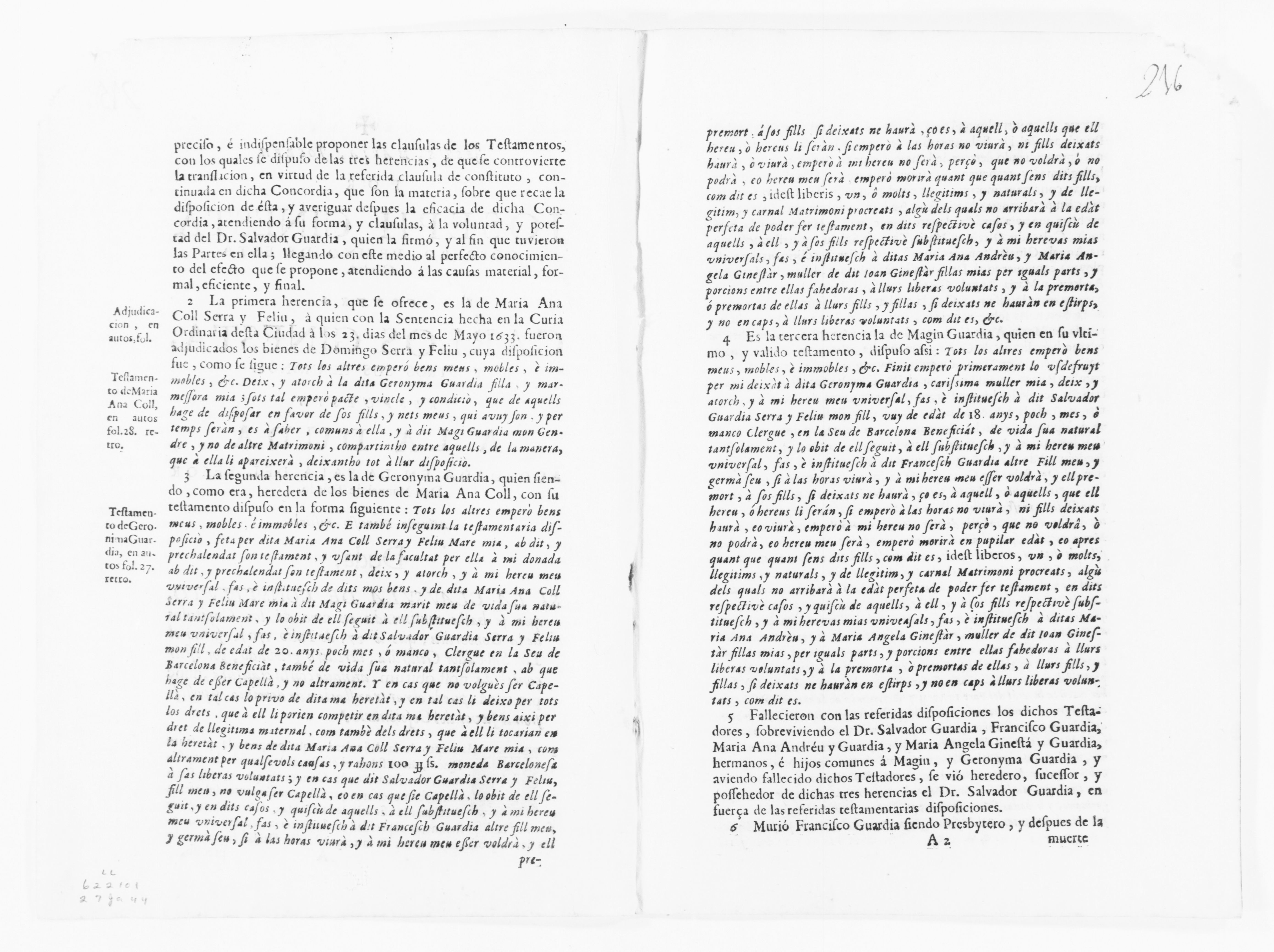 Scanned image of the current content page