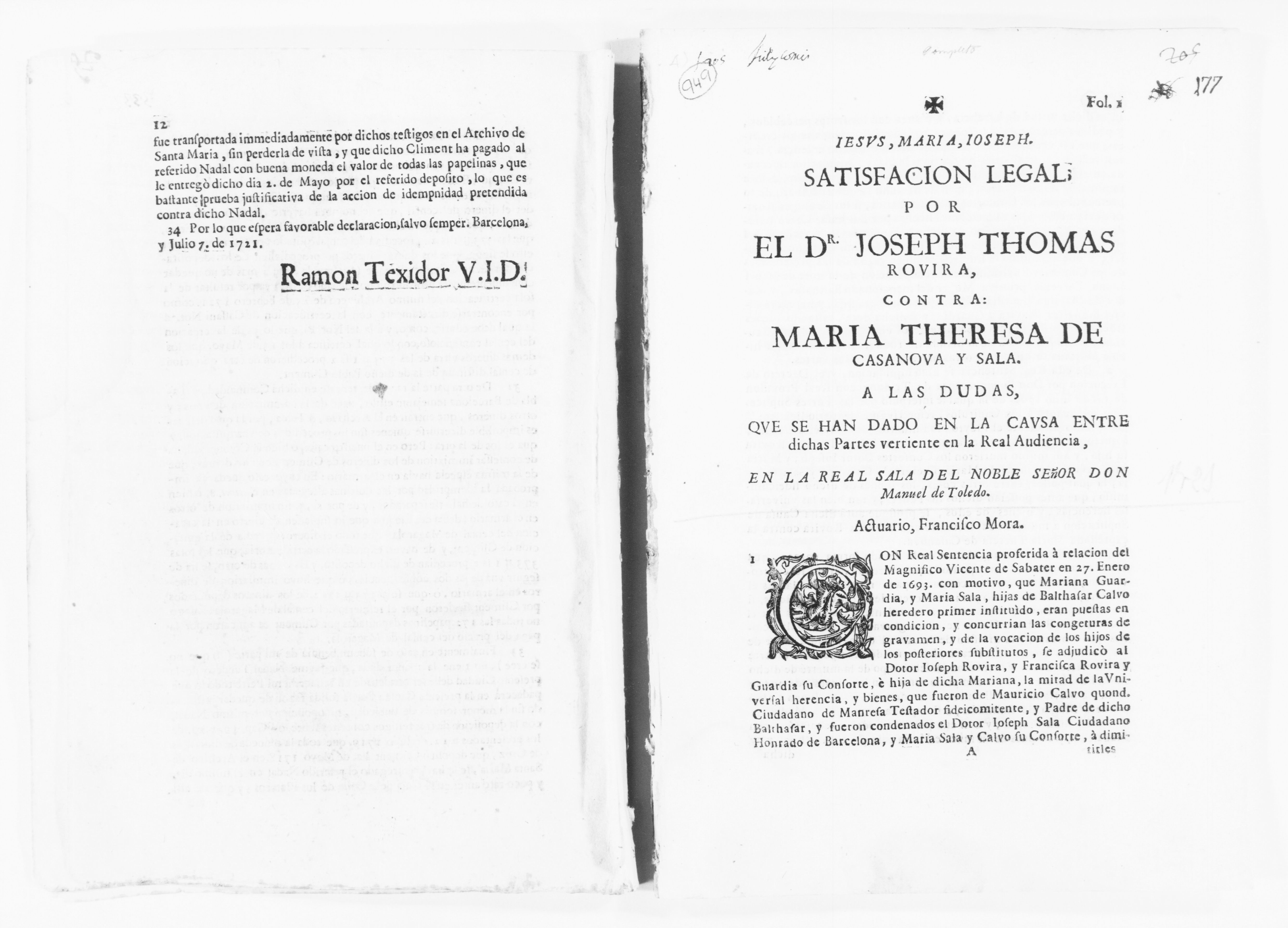 Scanned image of the current content page