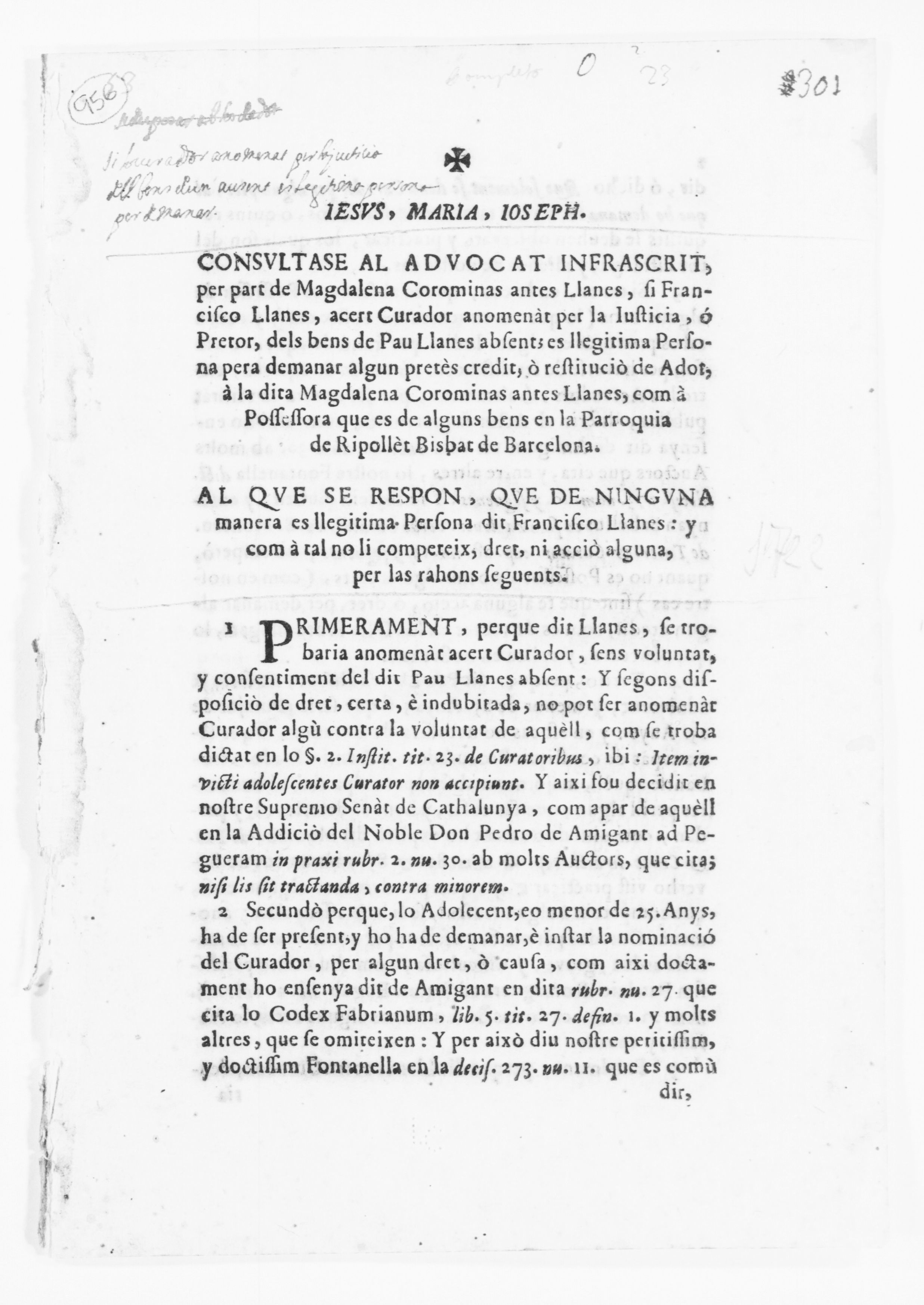 Scanned image of the current content page