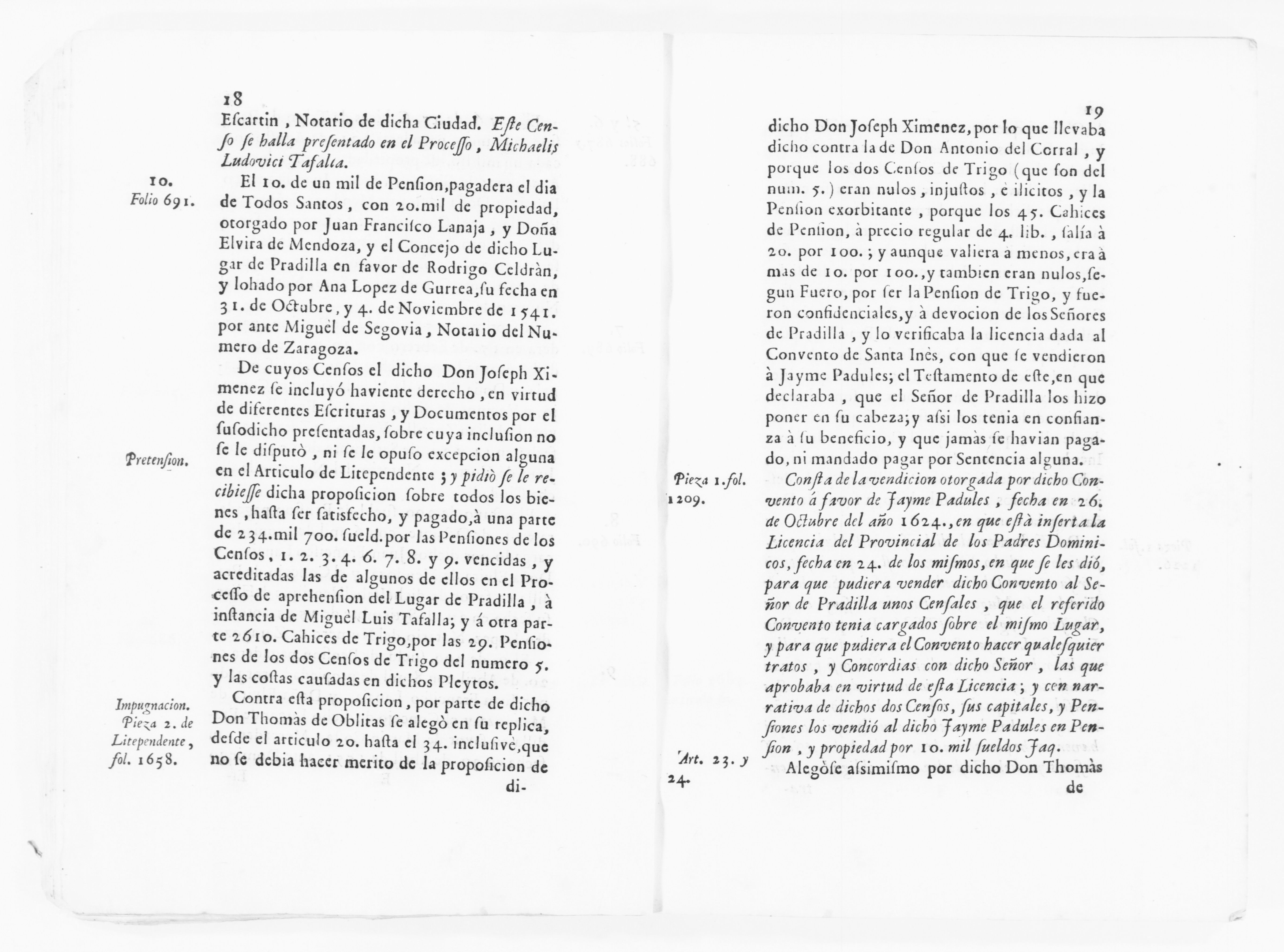 Scanned image of the current content page