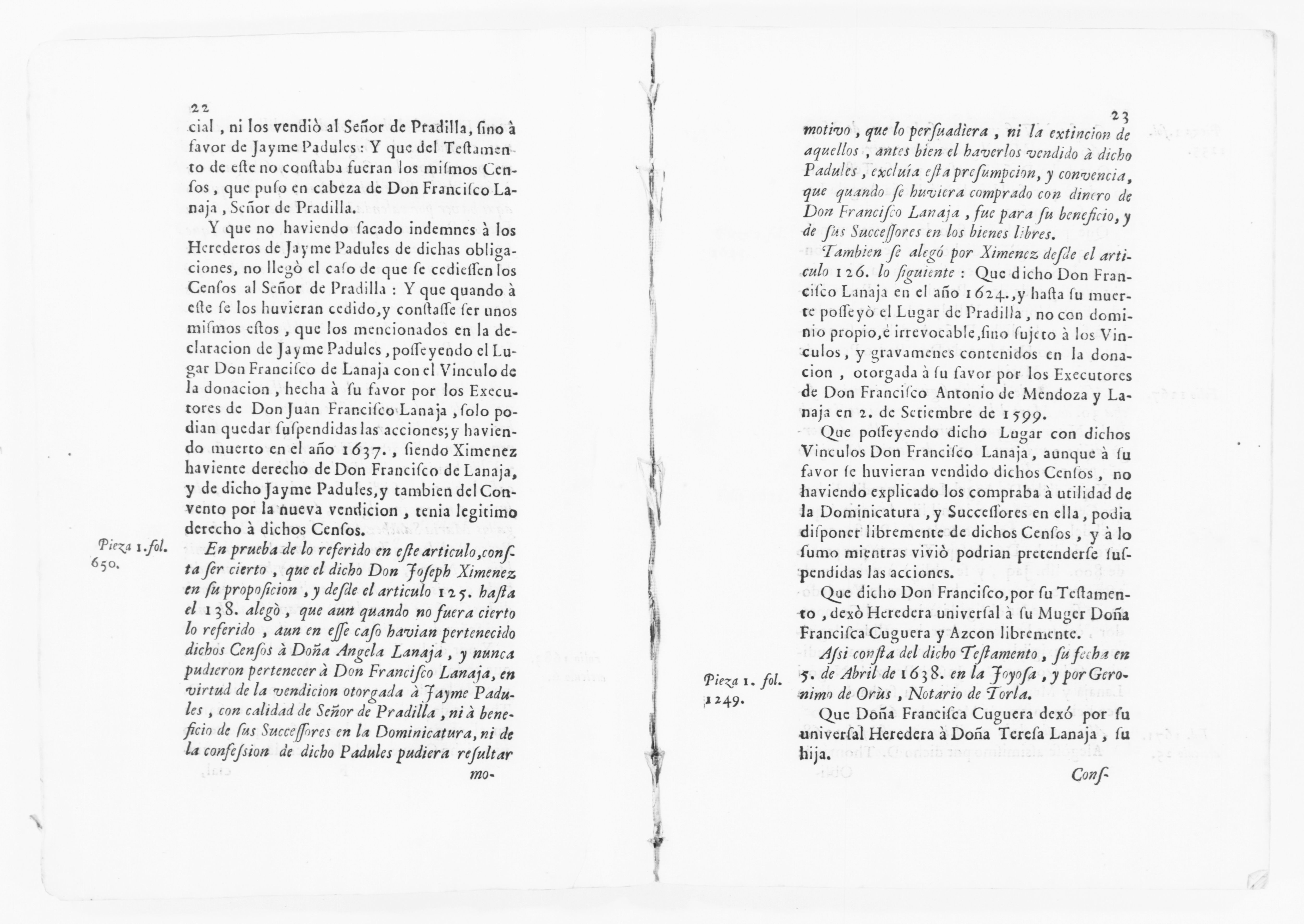 Scanned image of the current content page