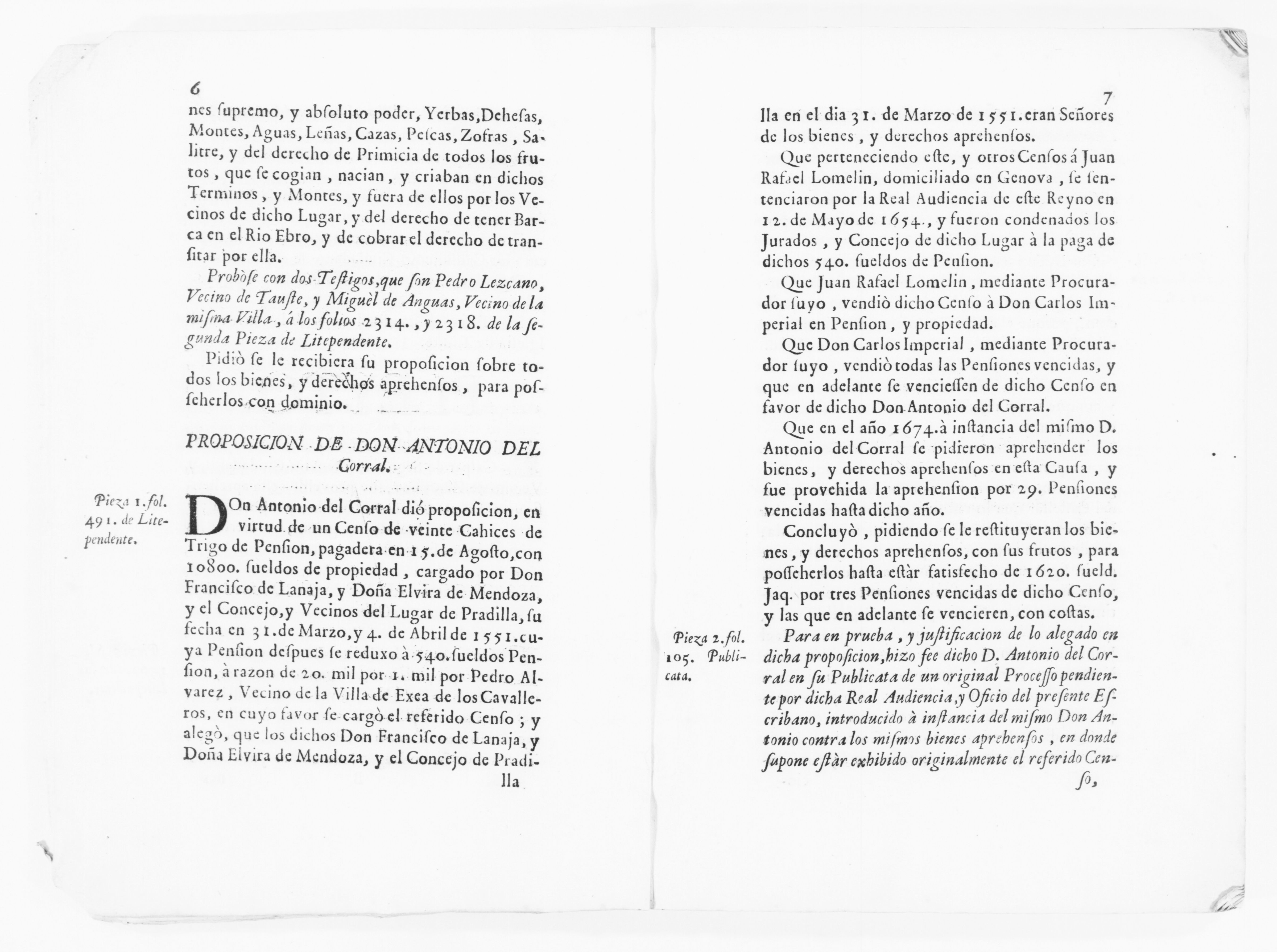 Scanned image of the current content page