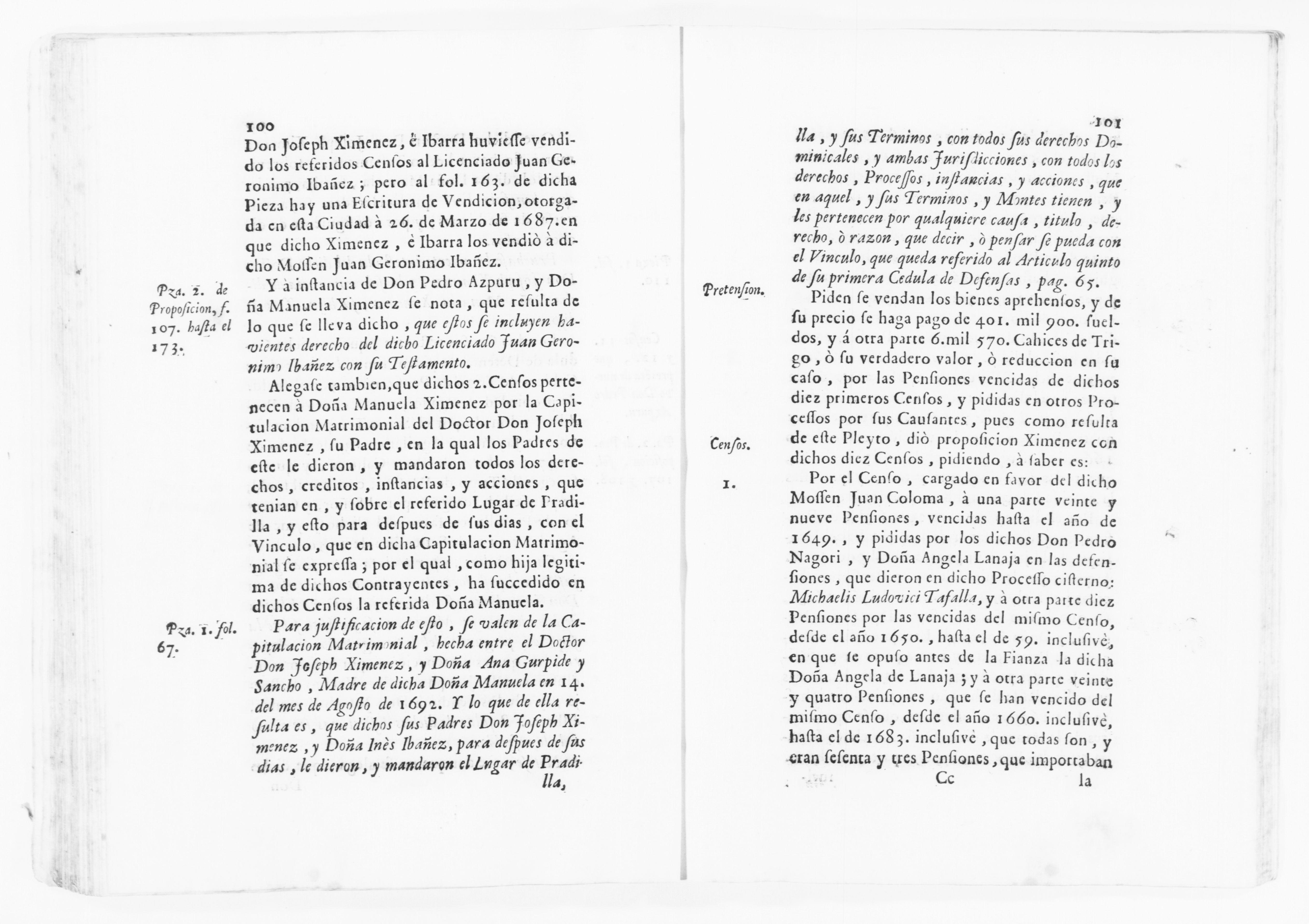 Scanned image of the current content page