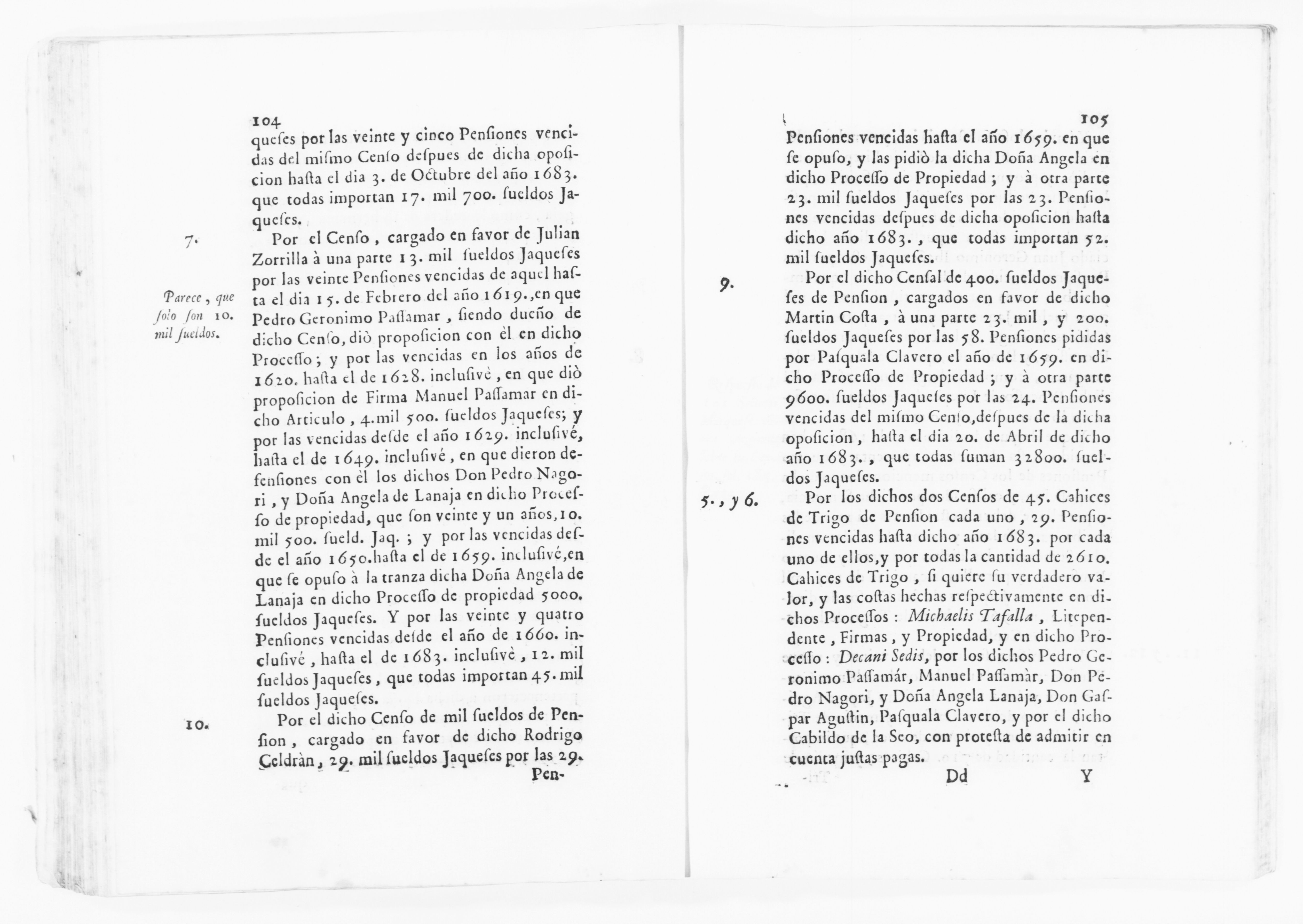 Scanned image of the current content page