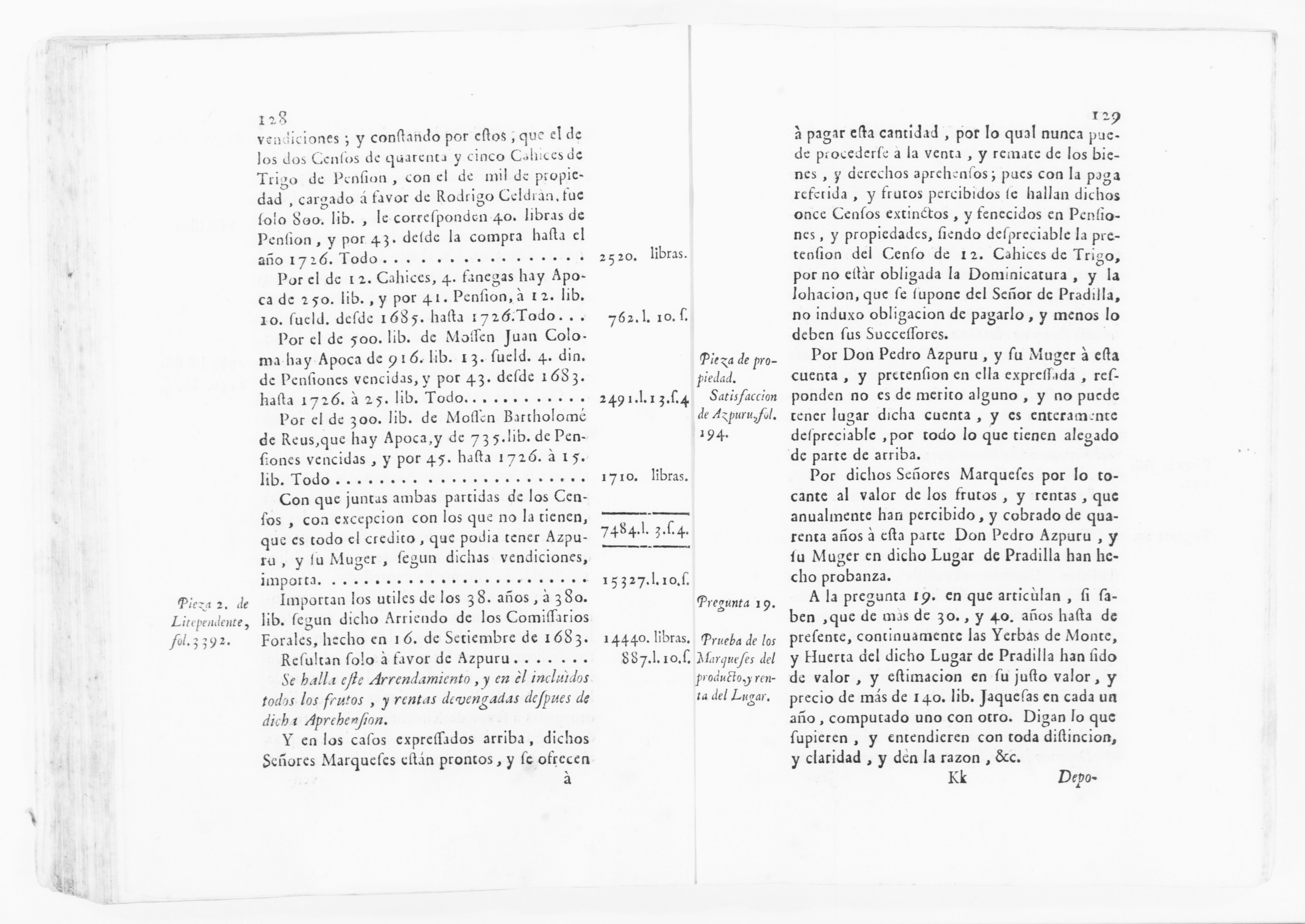 Scanned image of the current content page