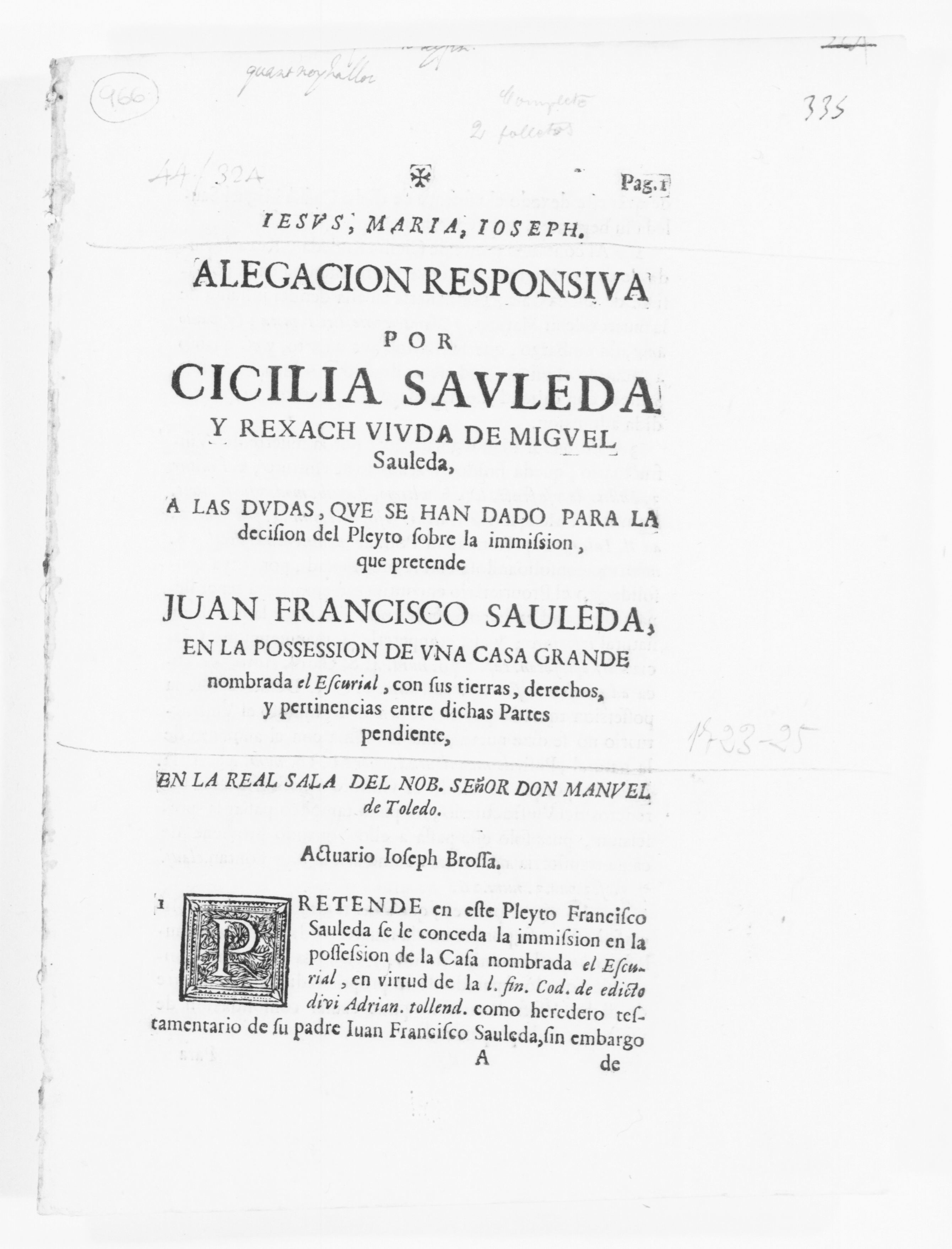 Scanned image of the current content page