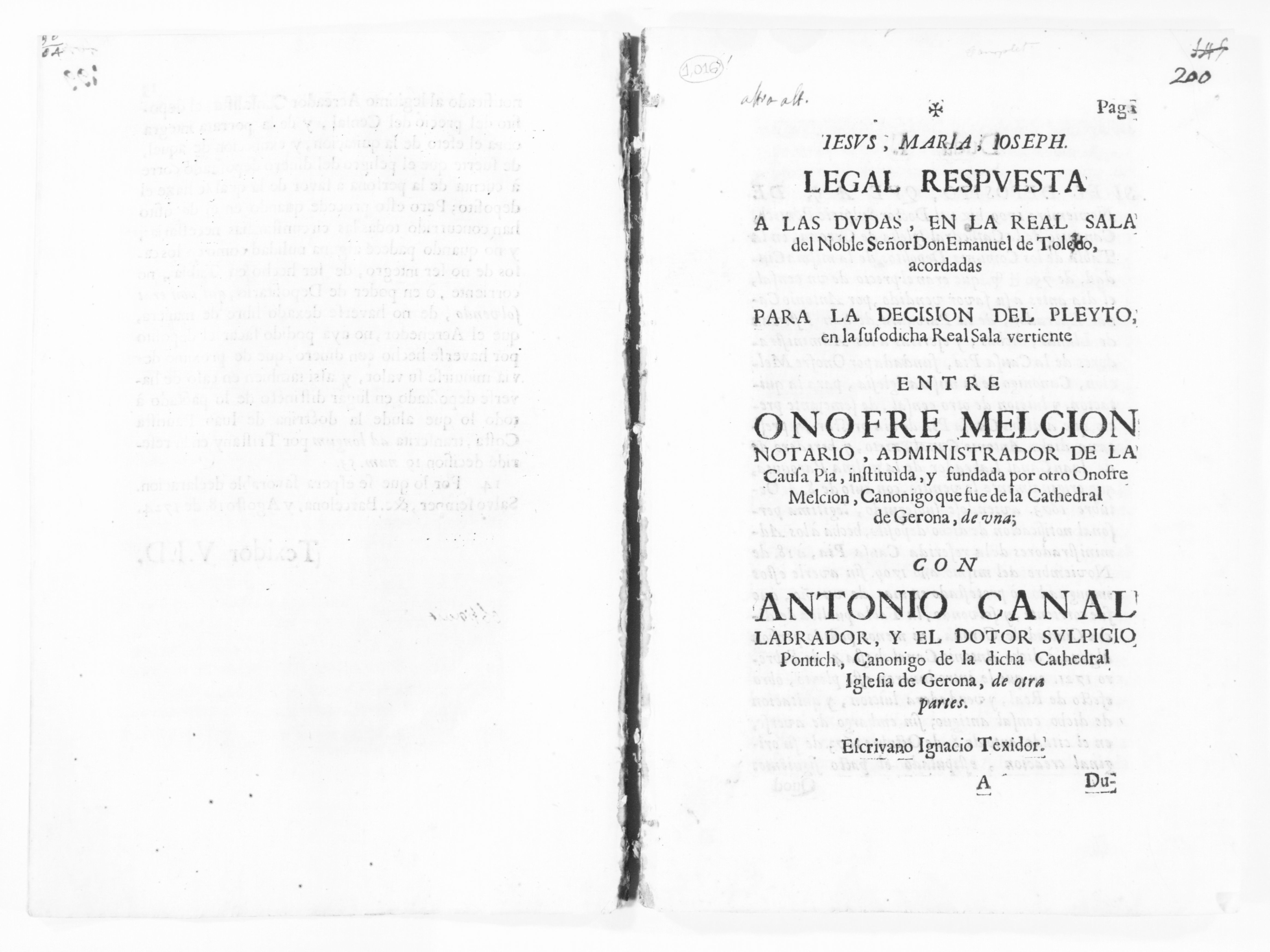 Scanned image of the current content page