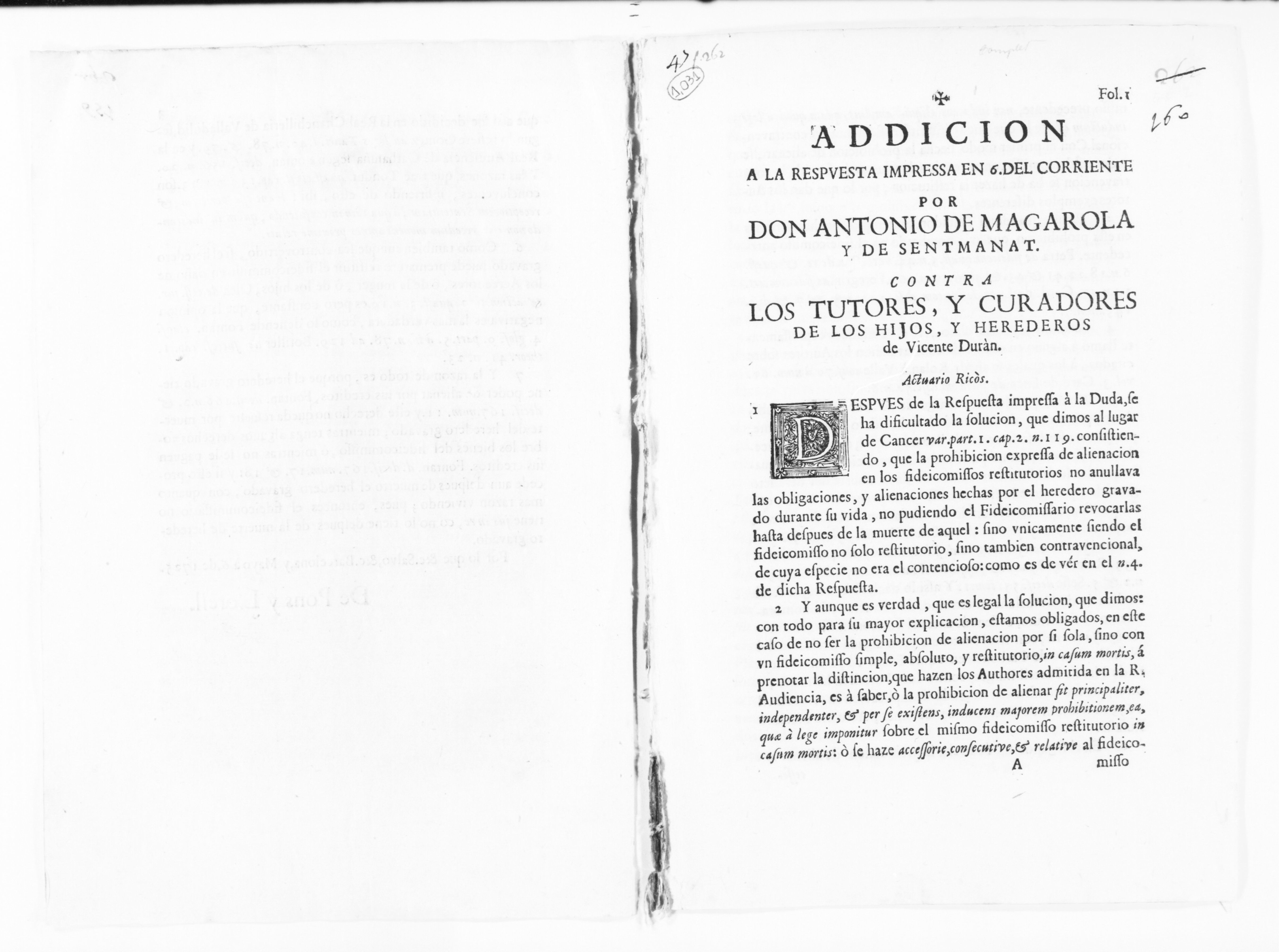 Scanned image of the current content page