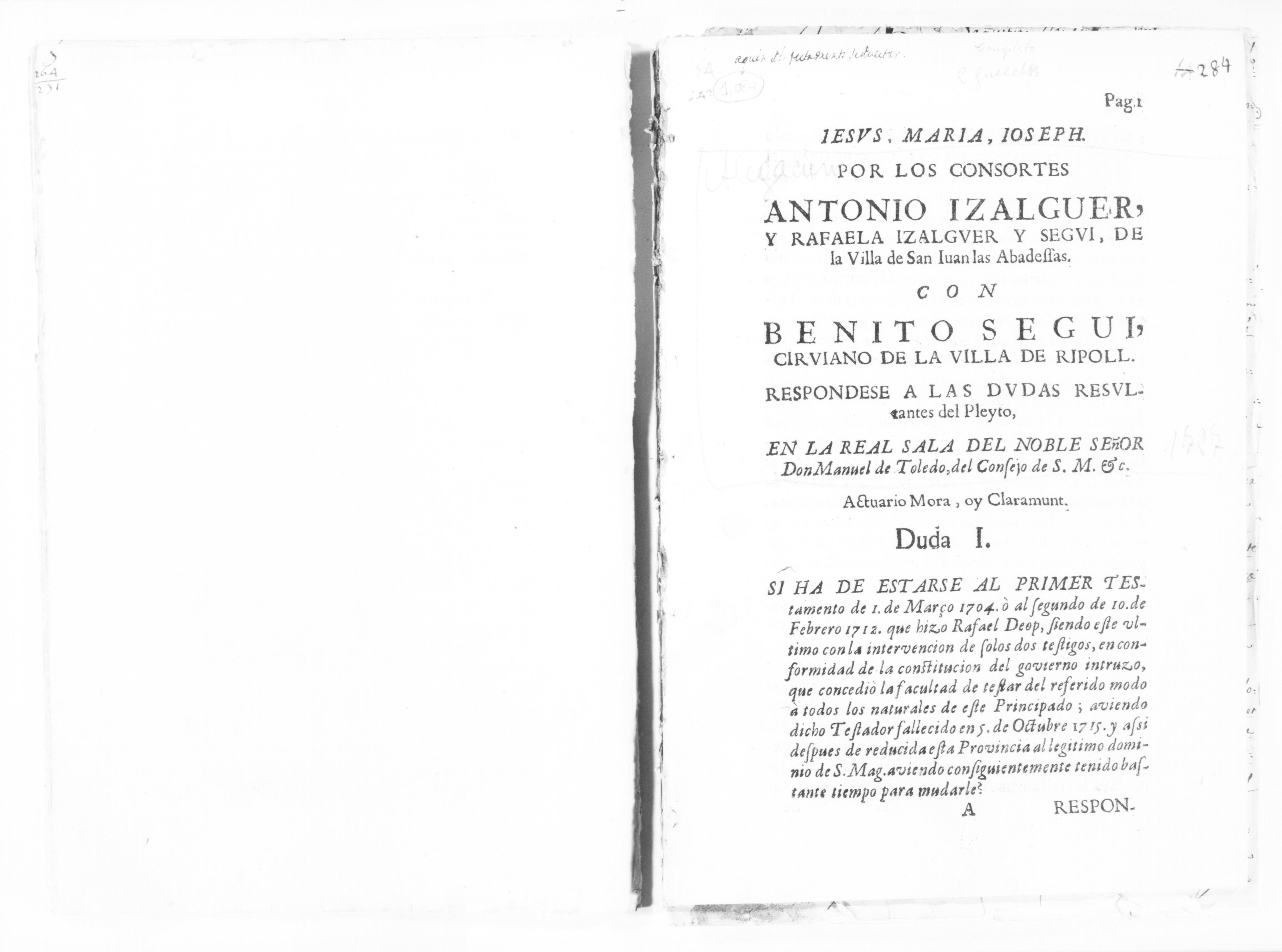 Scanned image of the current content page