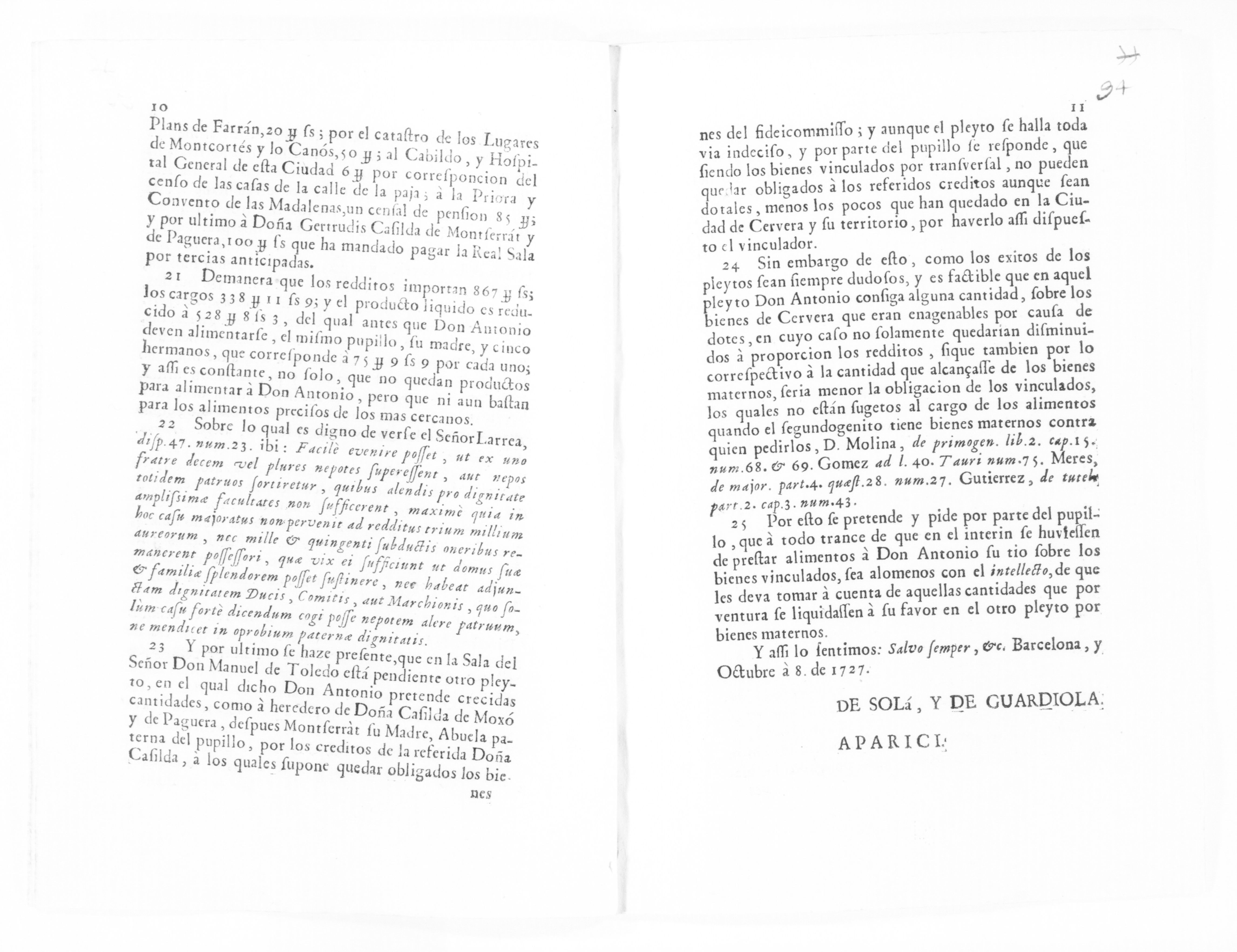 Scanned image of the current content page