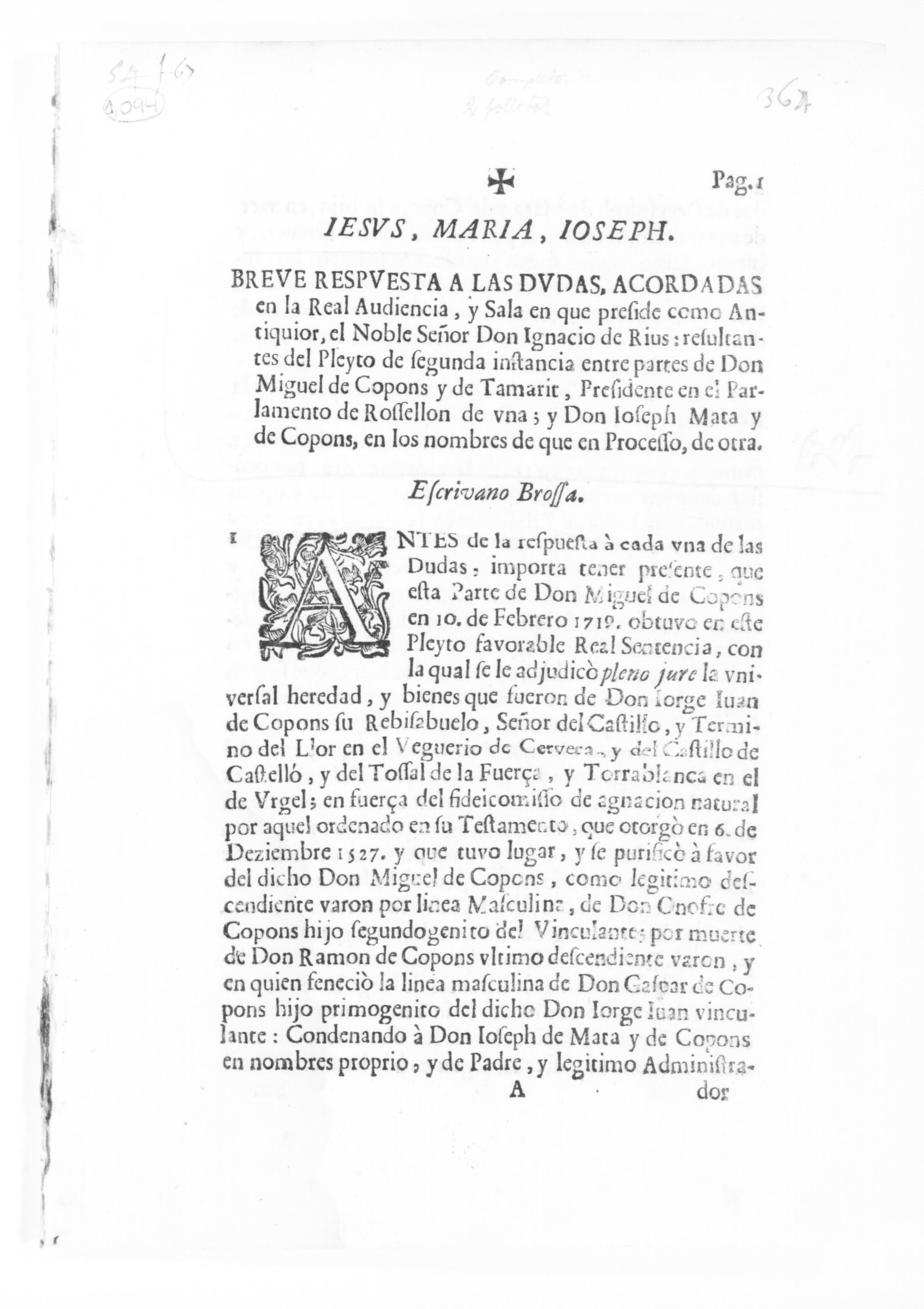 Scanned image of the current content page