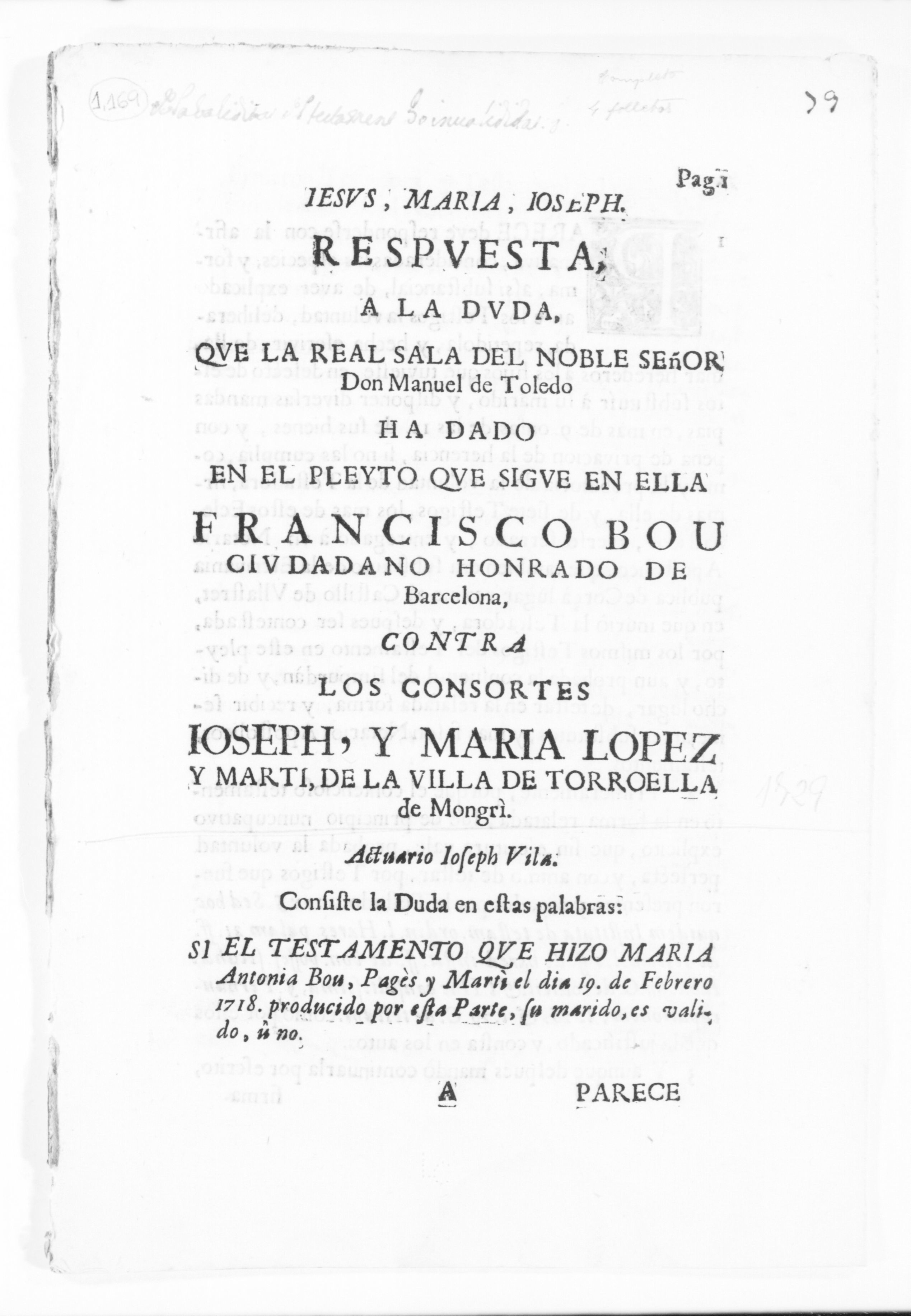 Scanned image of the current content page