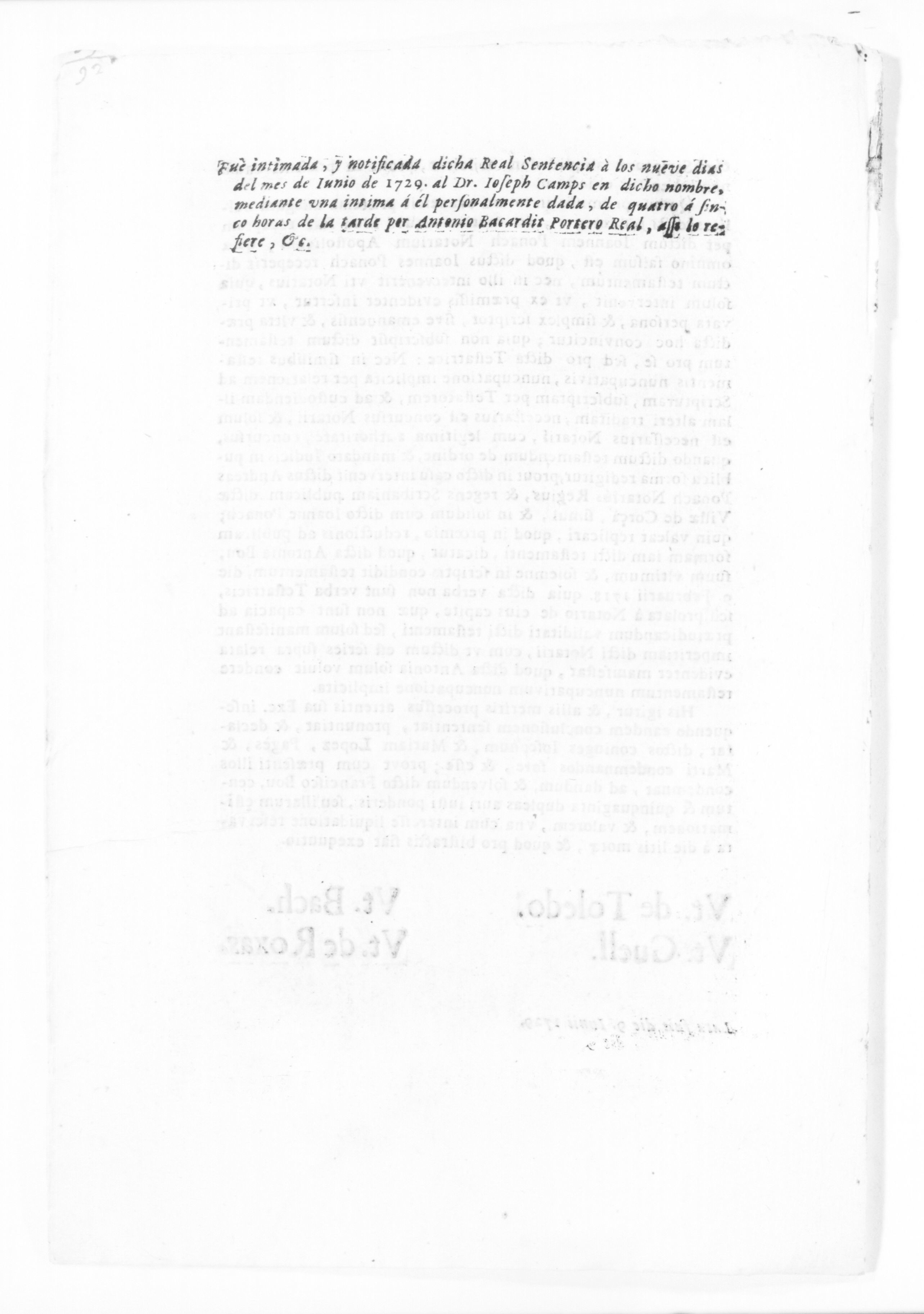 Scanned image of the current content page