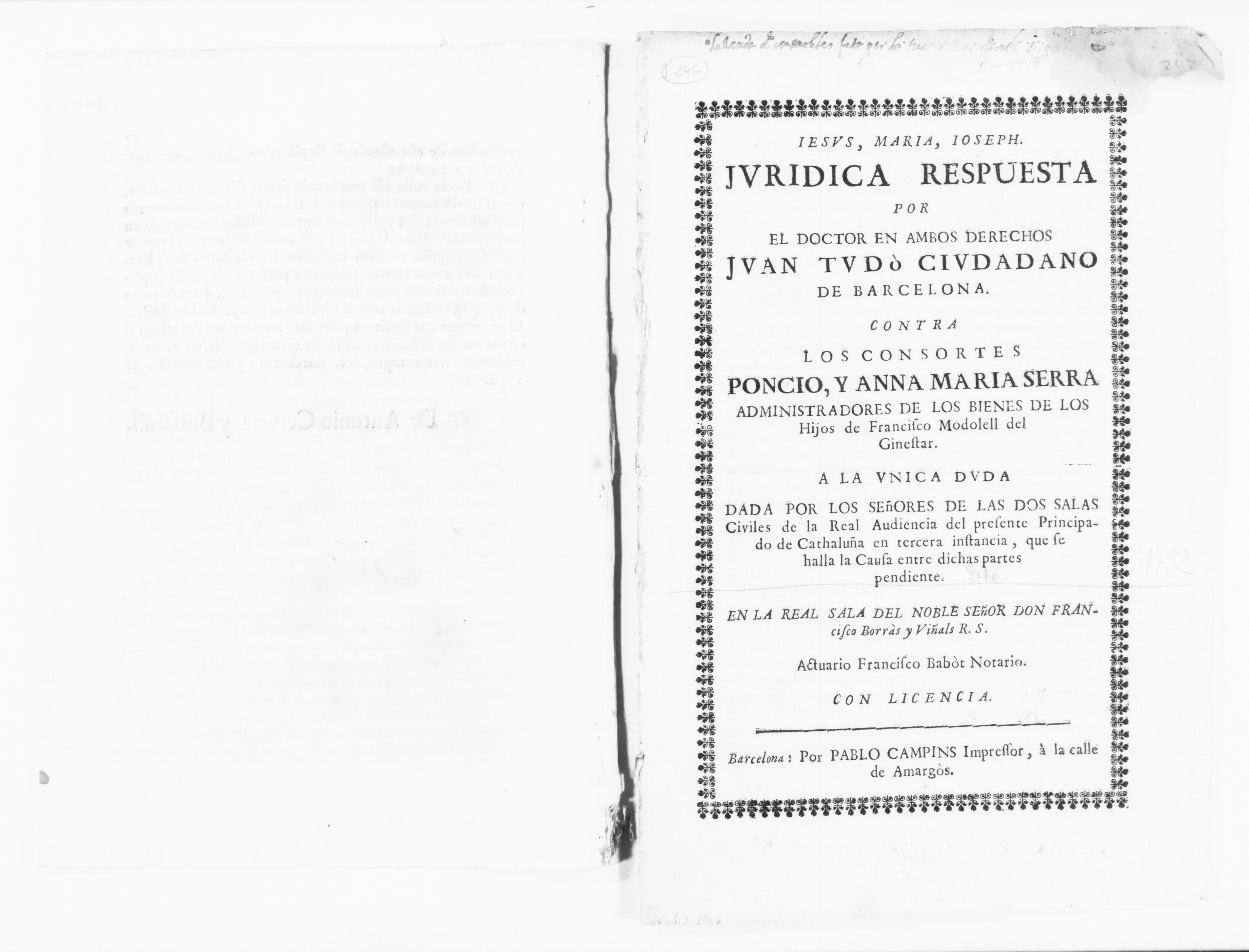 Scanned image of the current content page