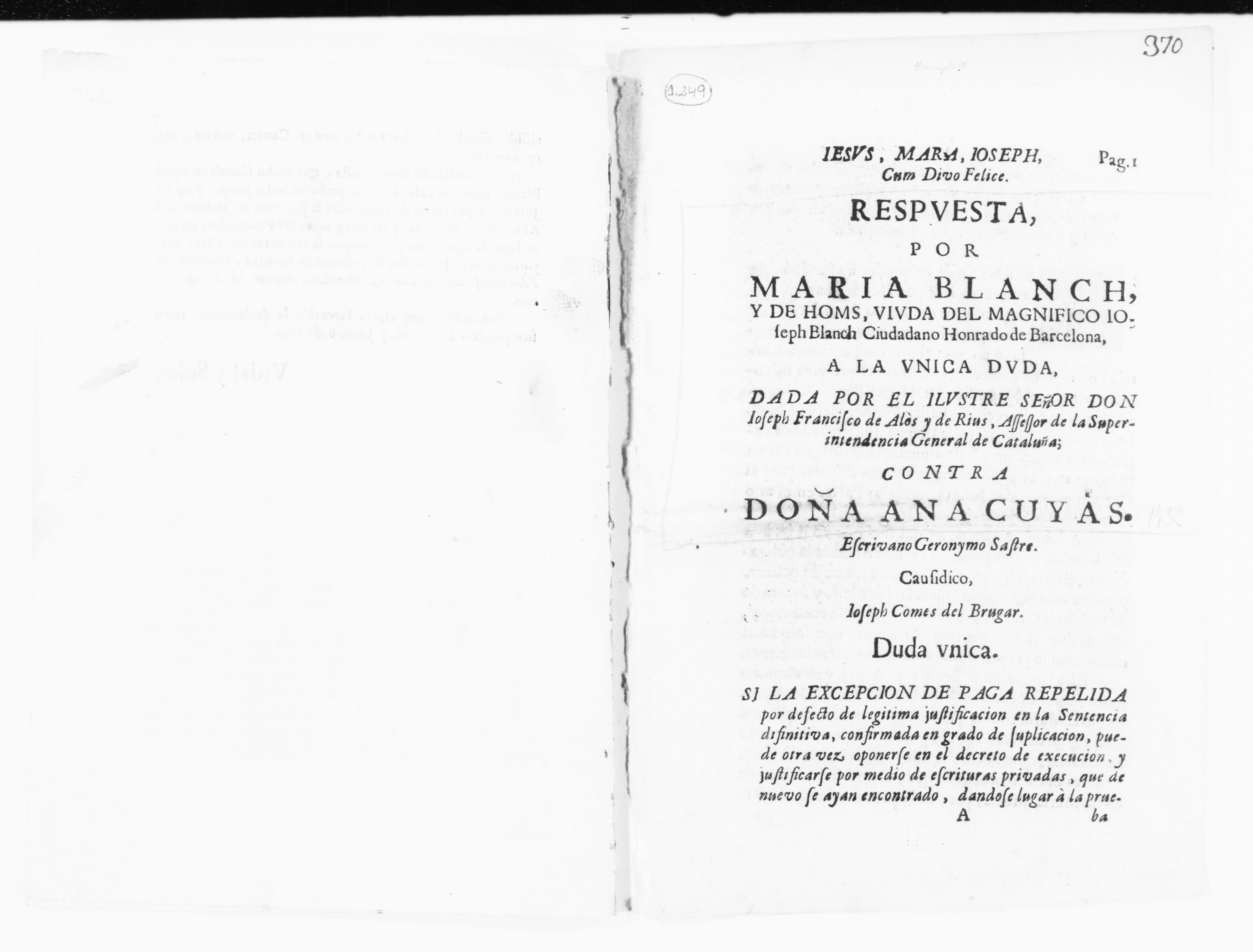 Scanned image of the current content page