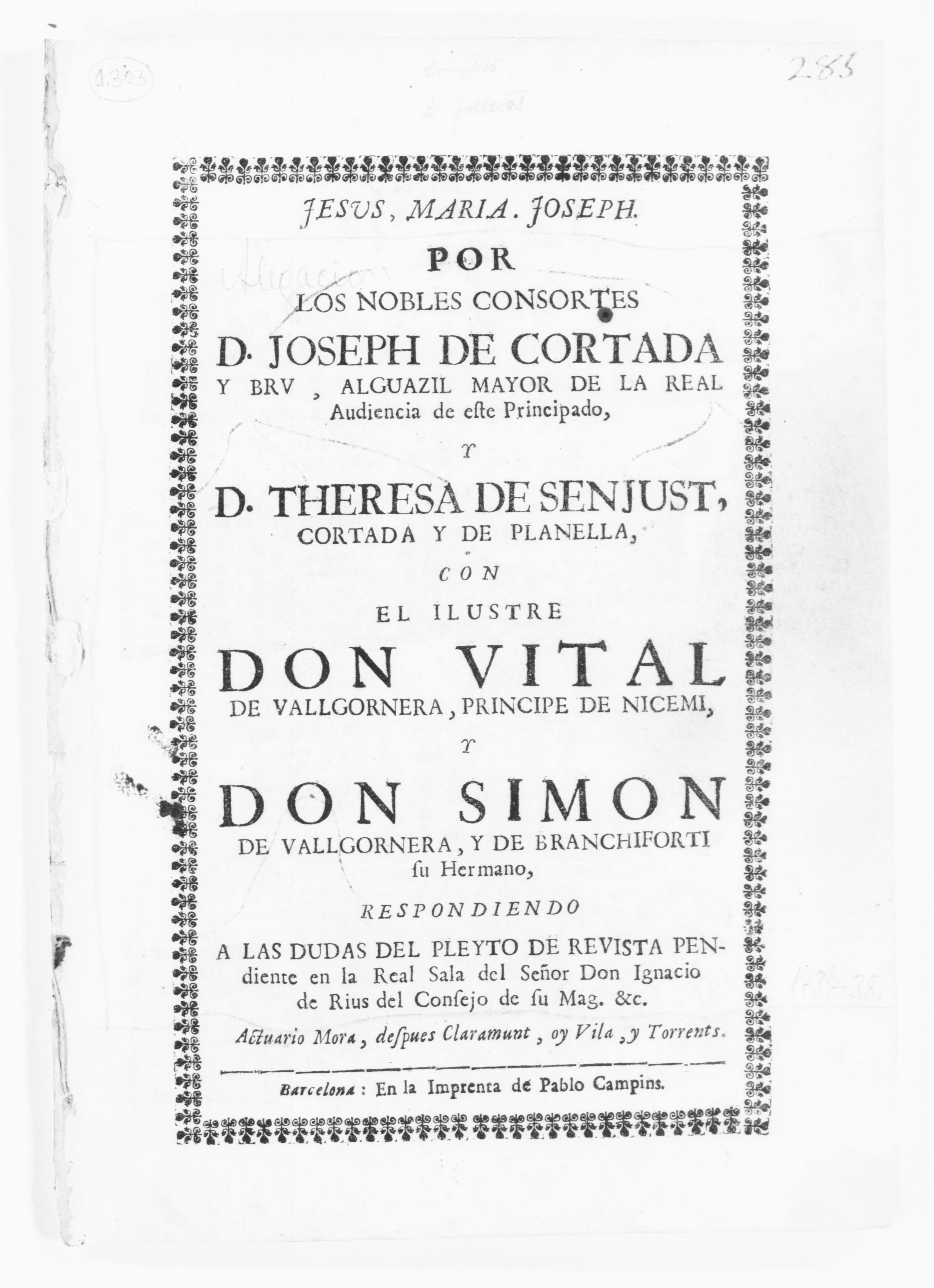 Scanned image of the current content page