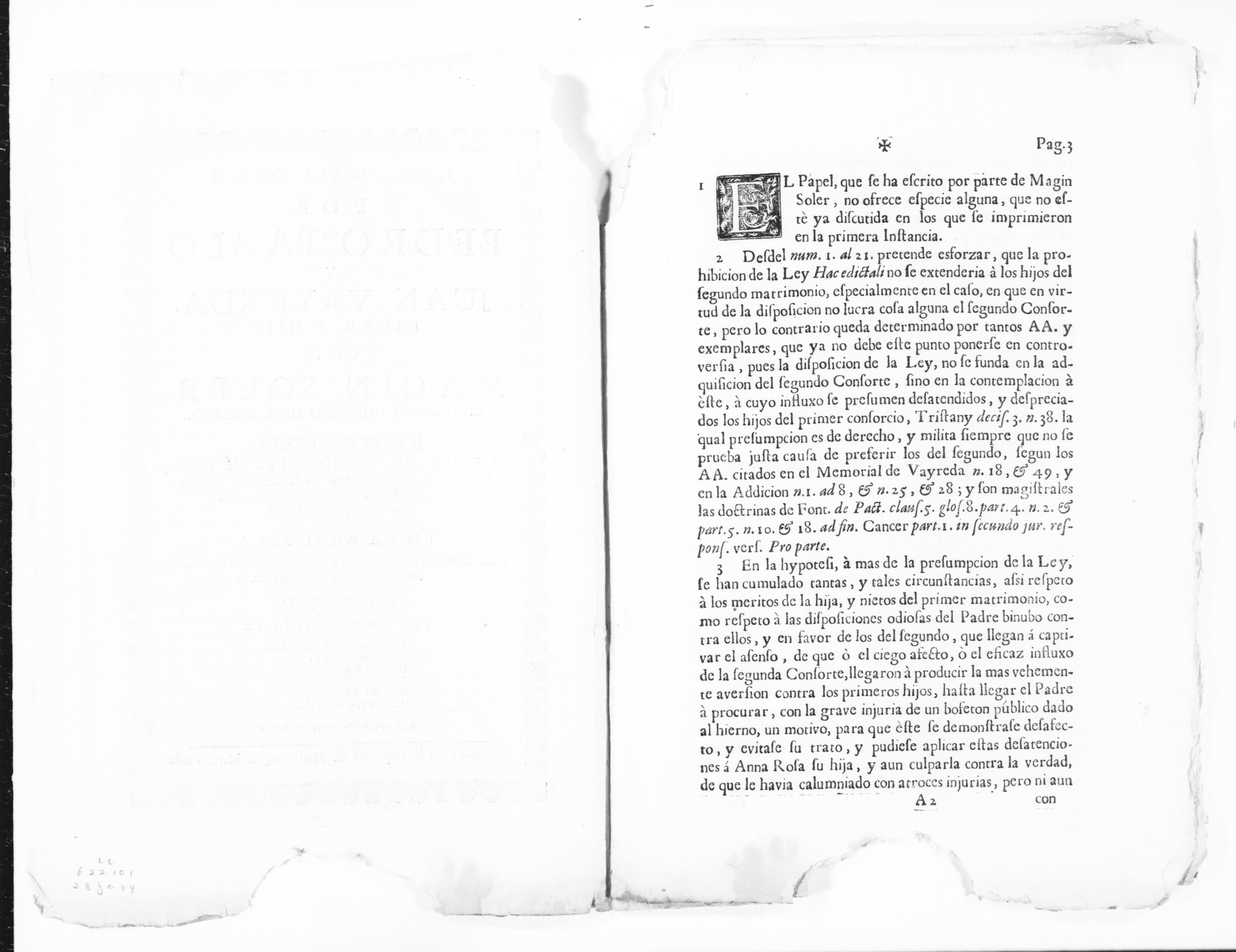 Scanned image of the current content page