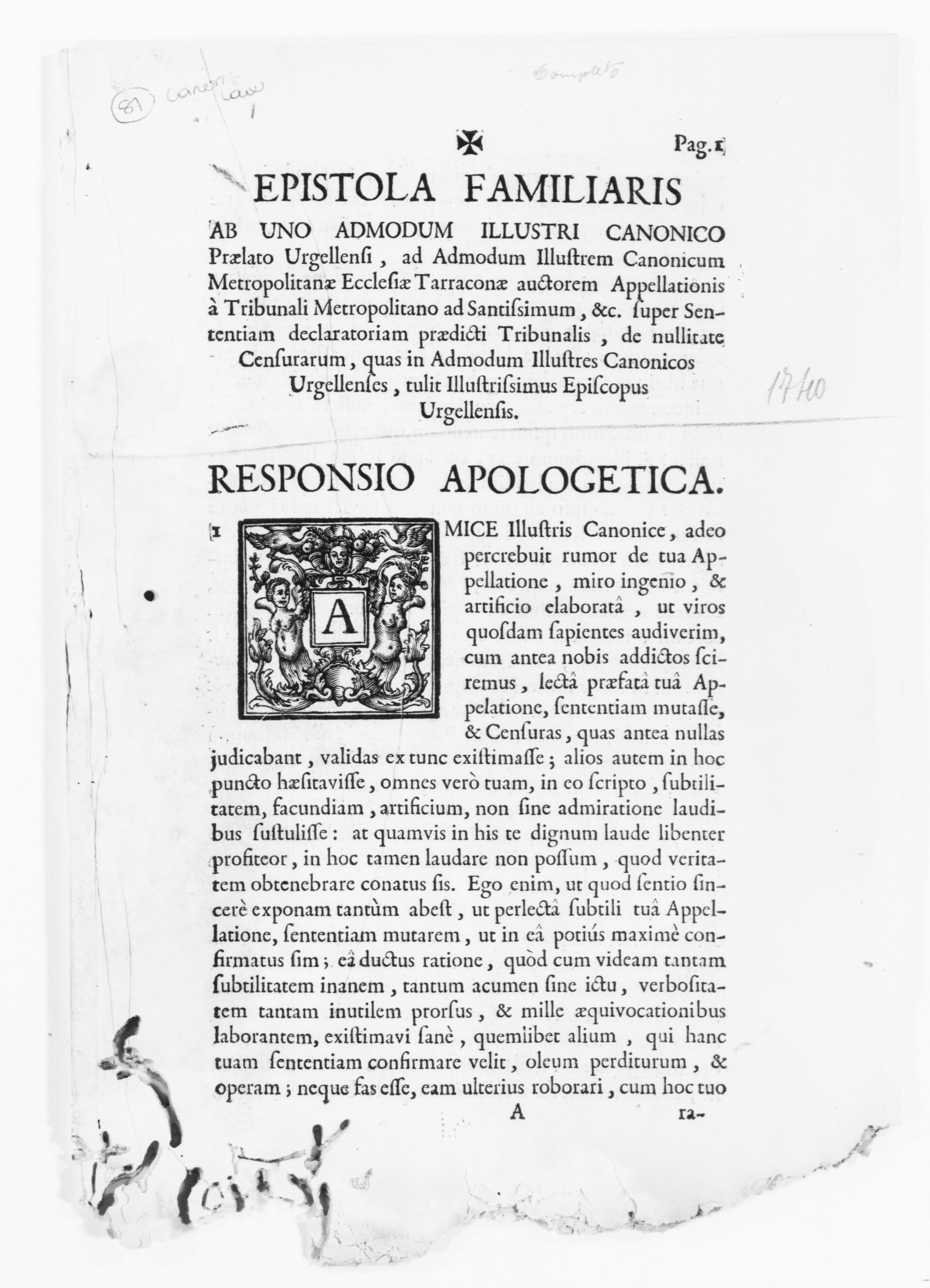 Scanned image of the current content page