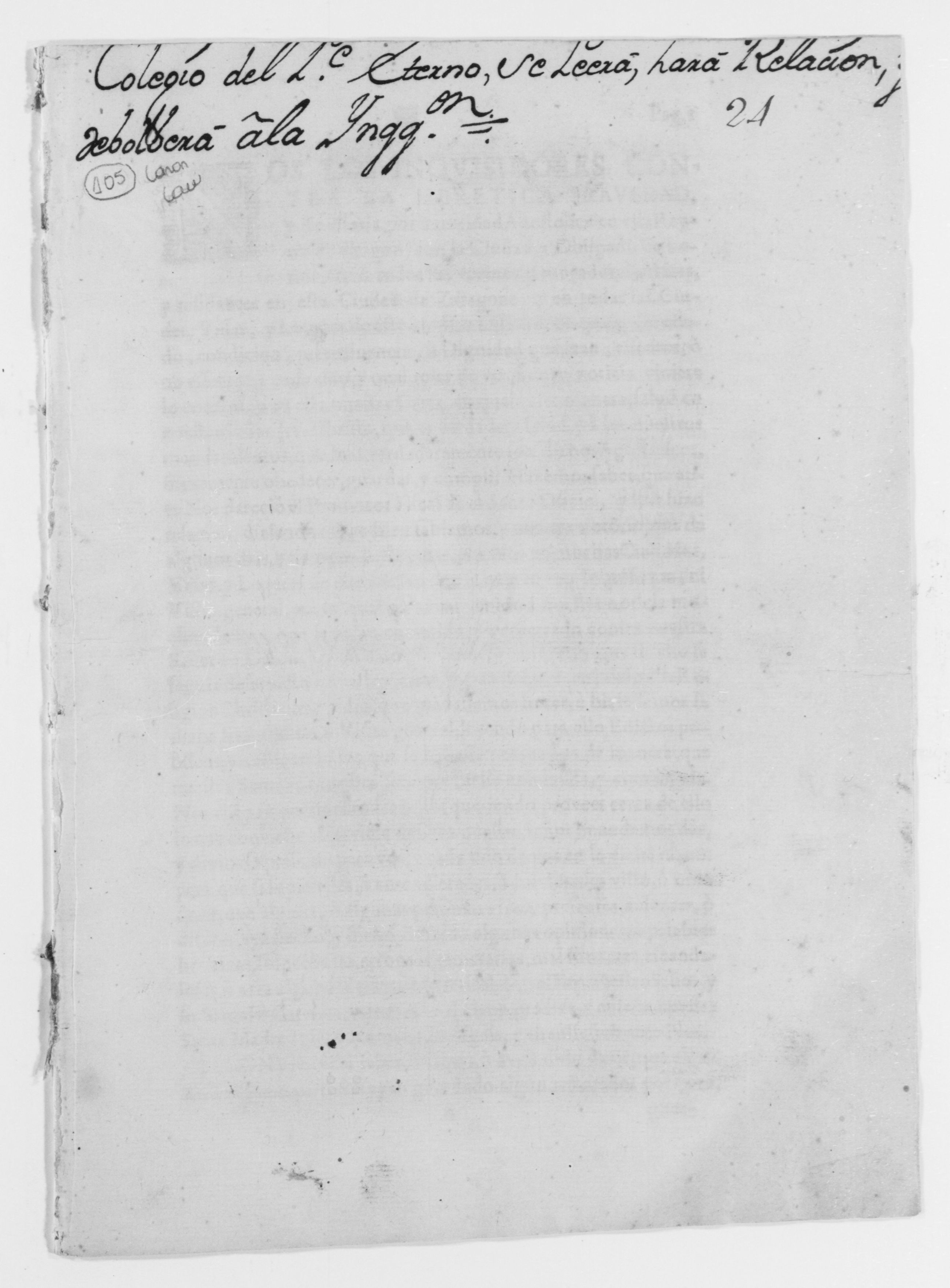 Scanned image of the current content page