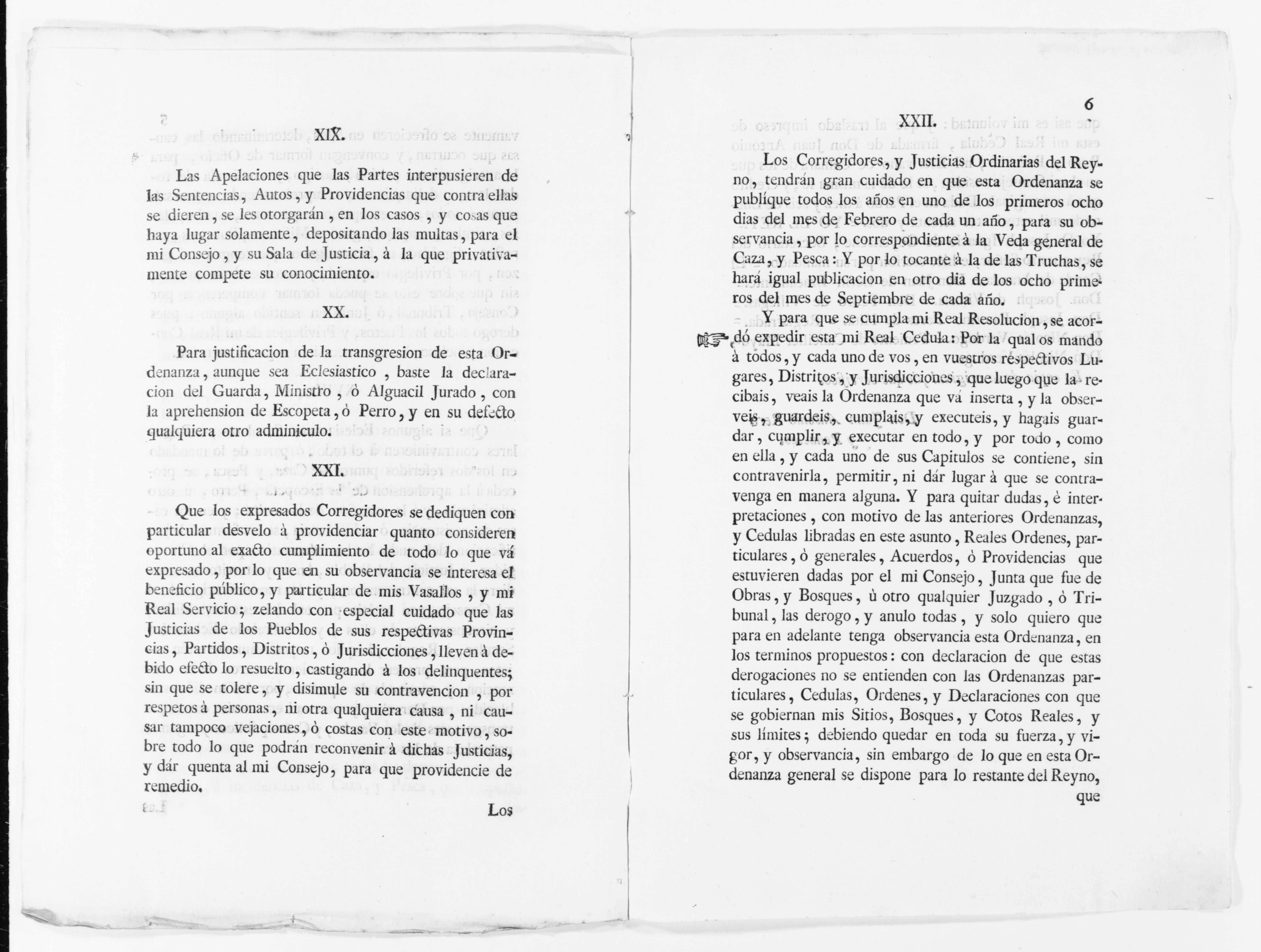 Scanned image of the current content page