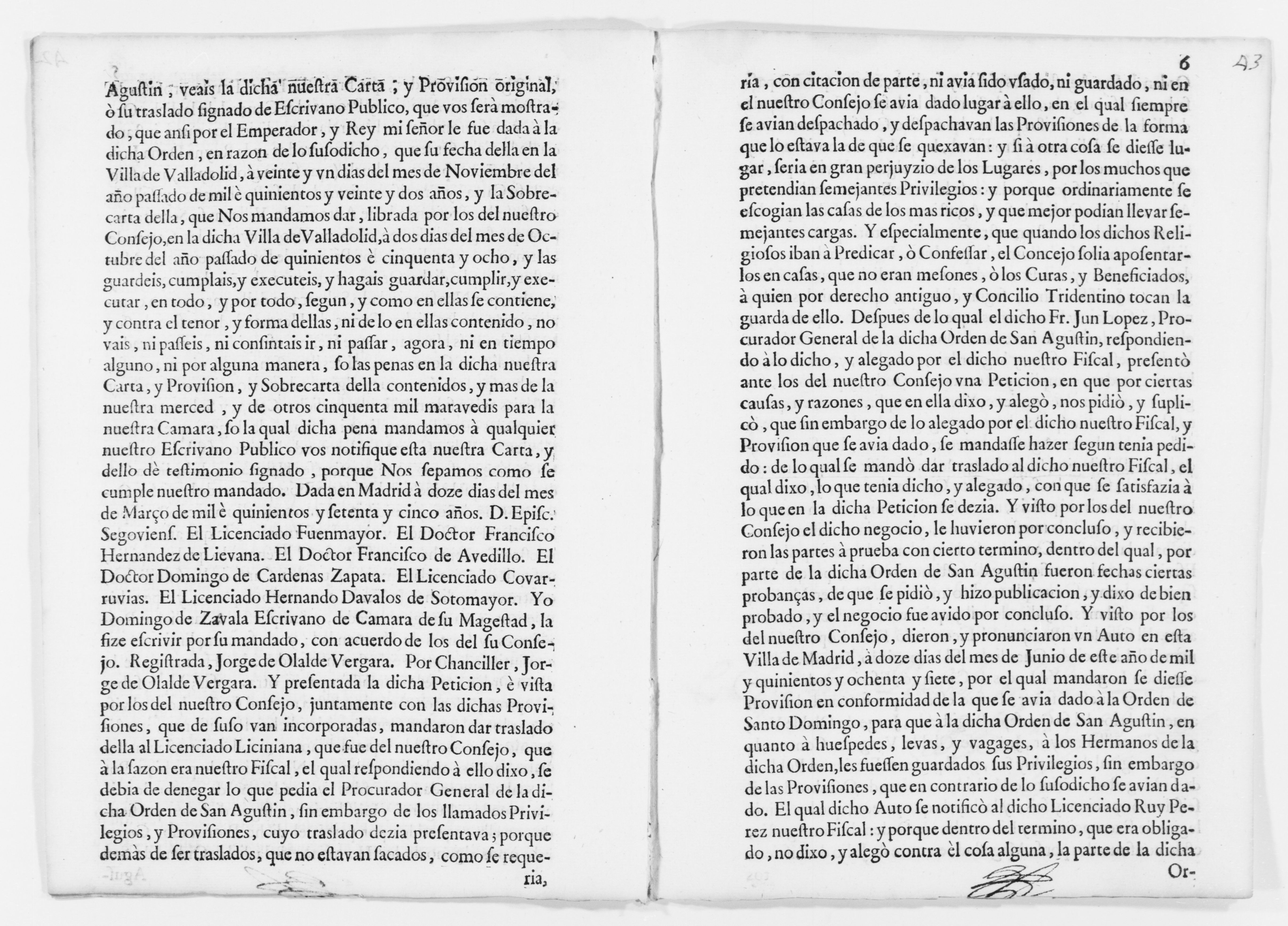 Scanned image of the current content page