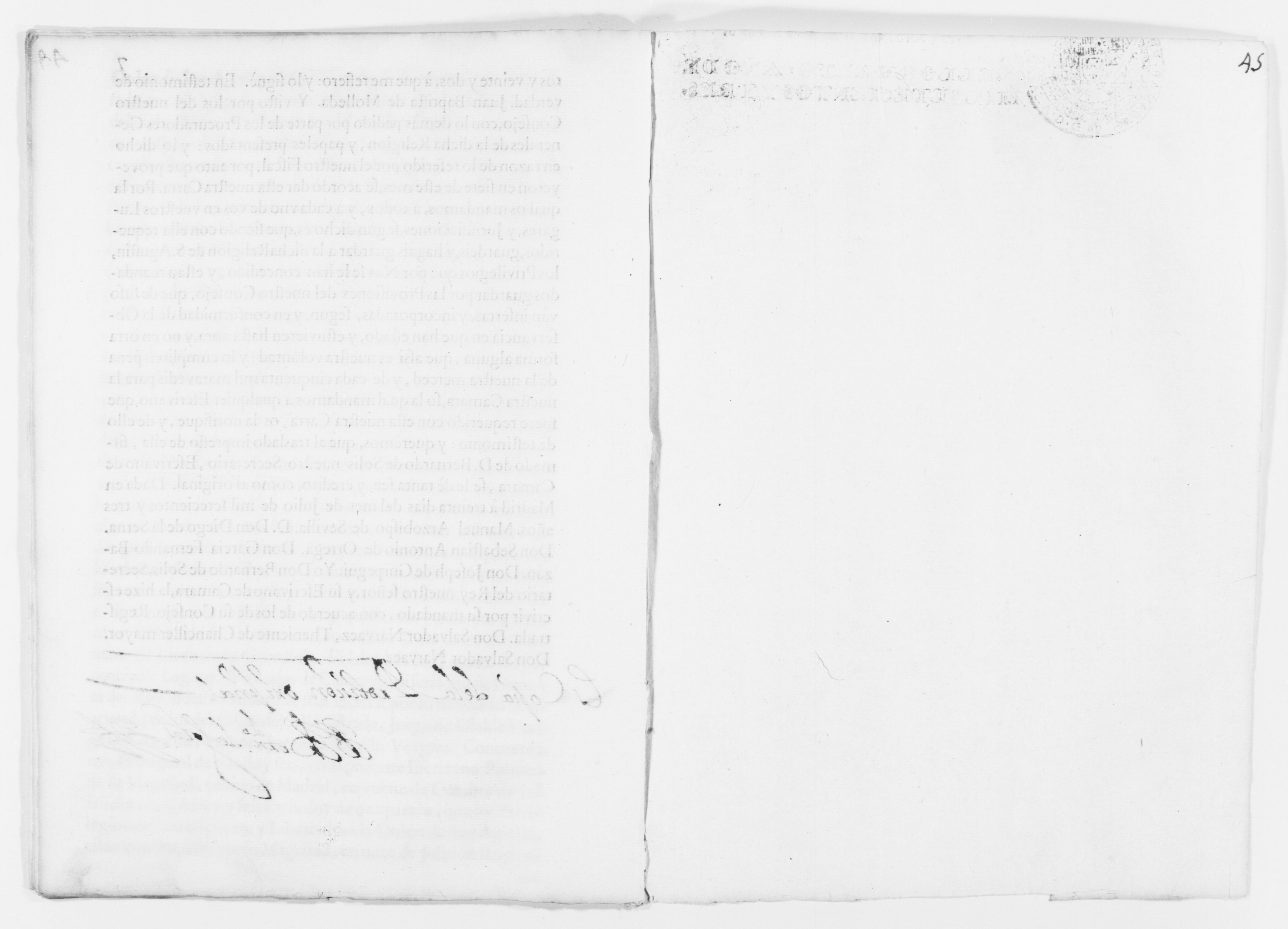 Scanned image of the current content page
