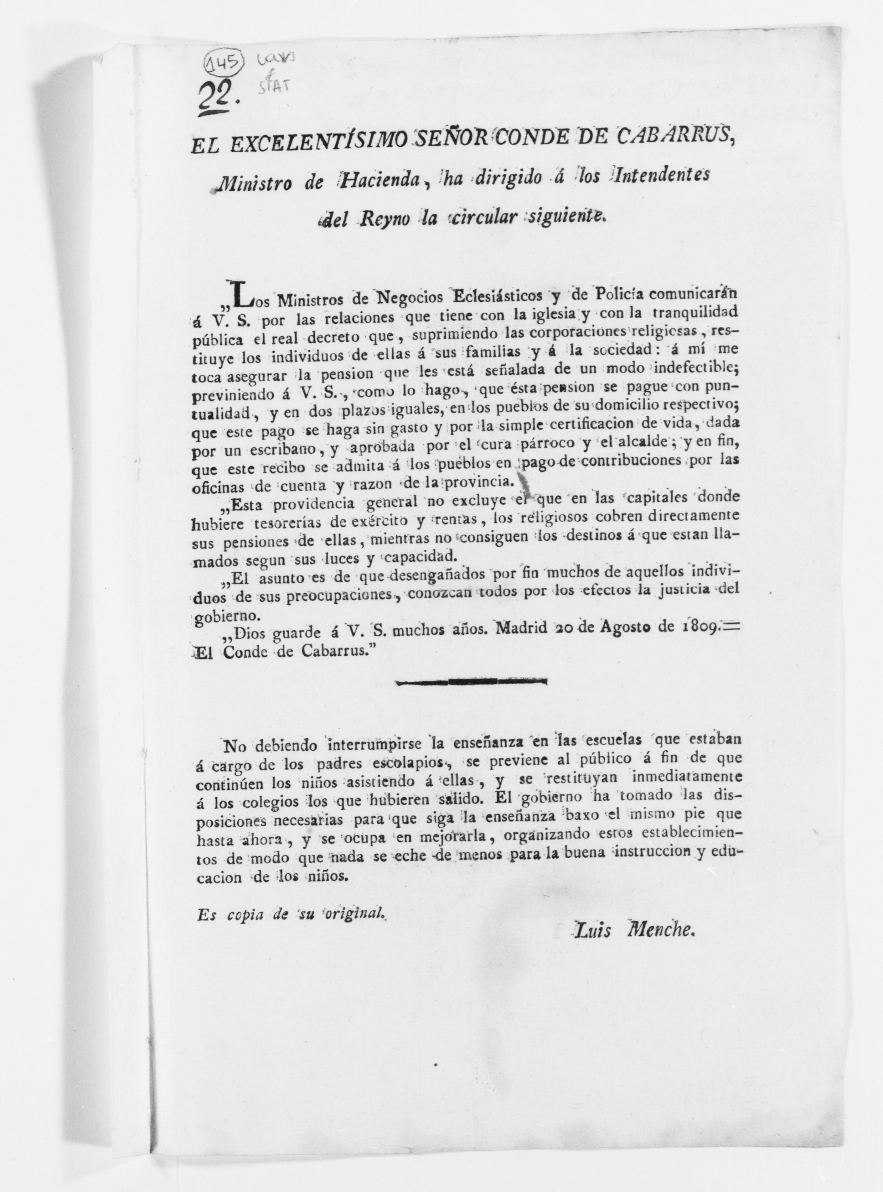 Scanned image of the current content page
