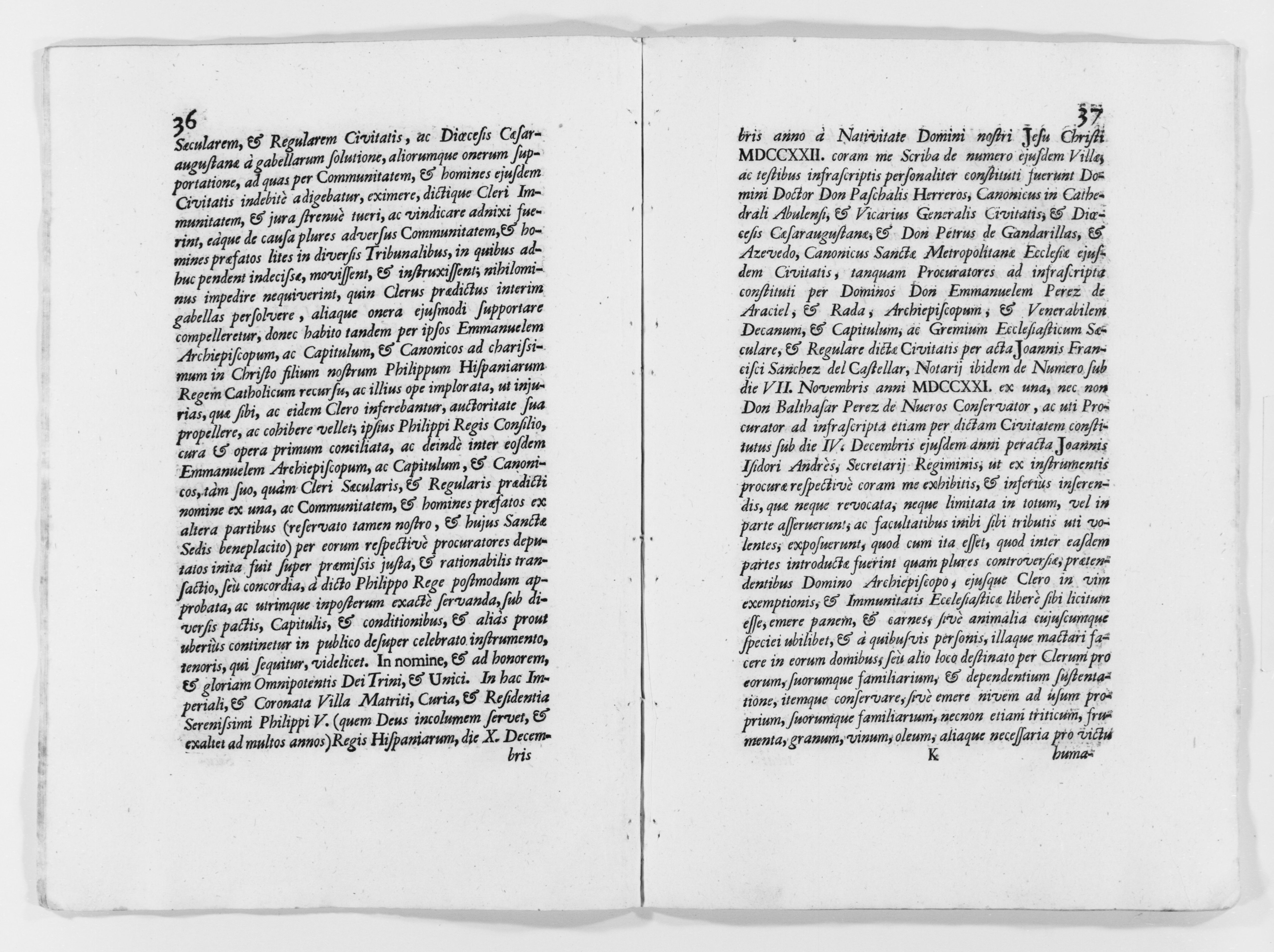 Scanned image of the current content page