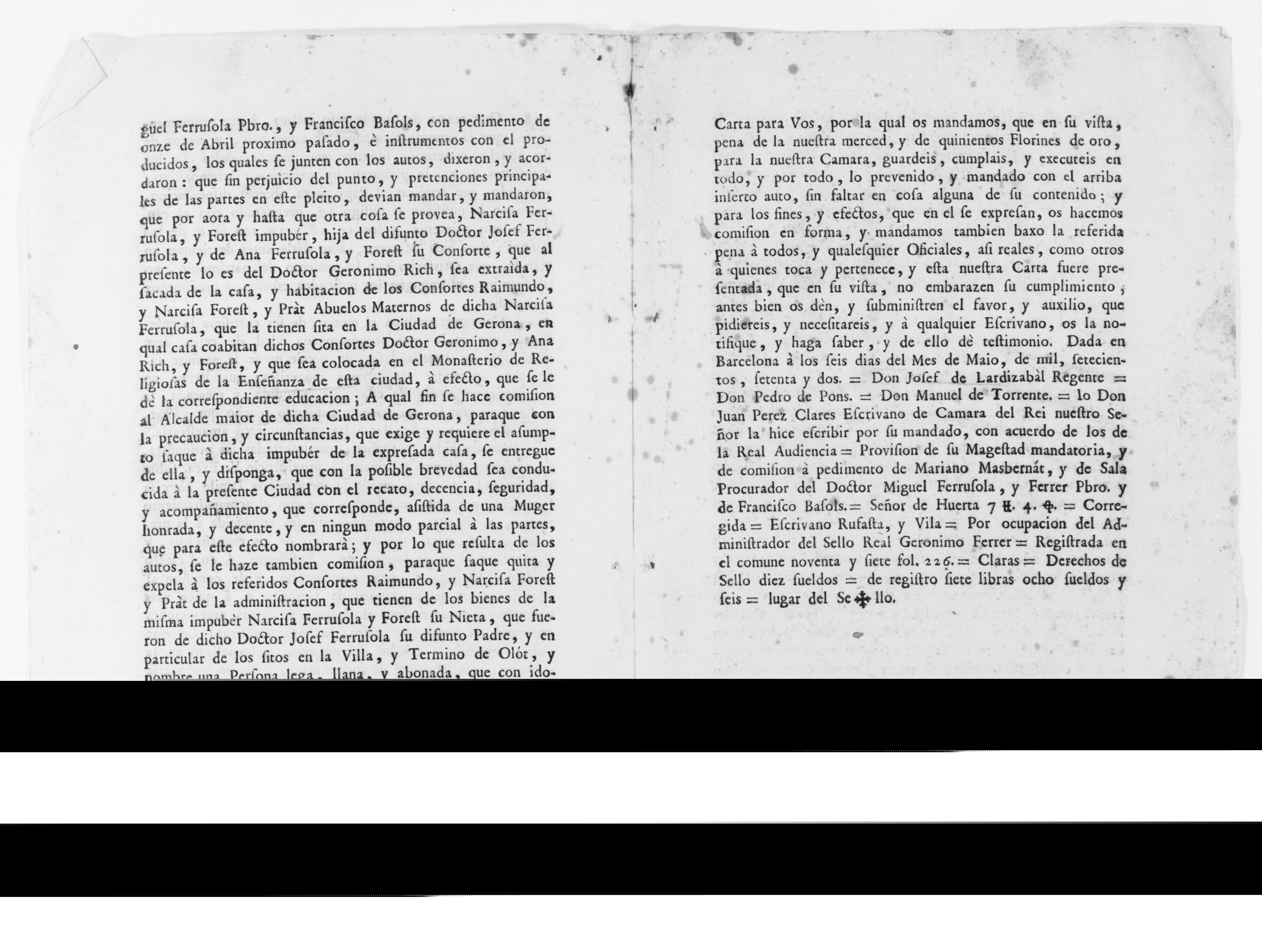 Scanned image of the current content page