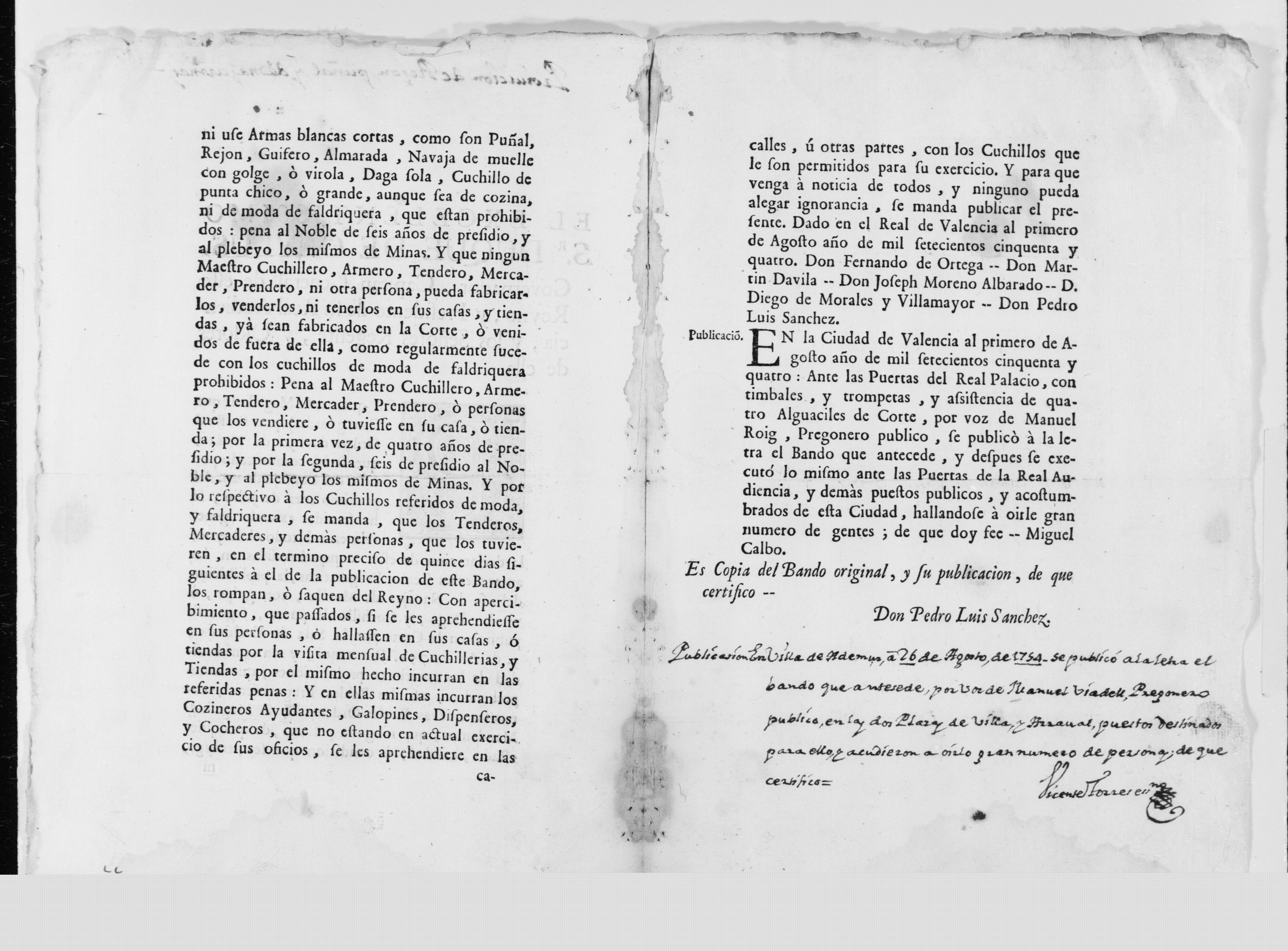 Scanned image of the current content page