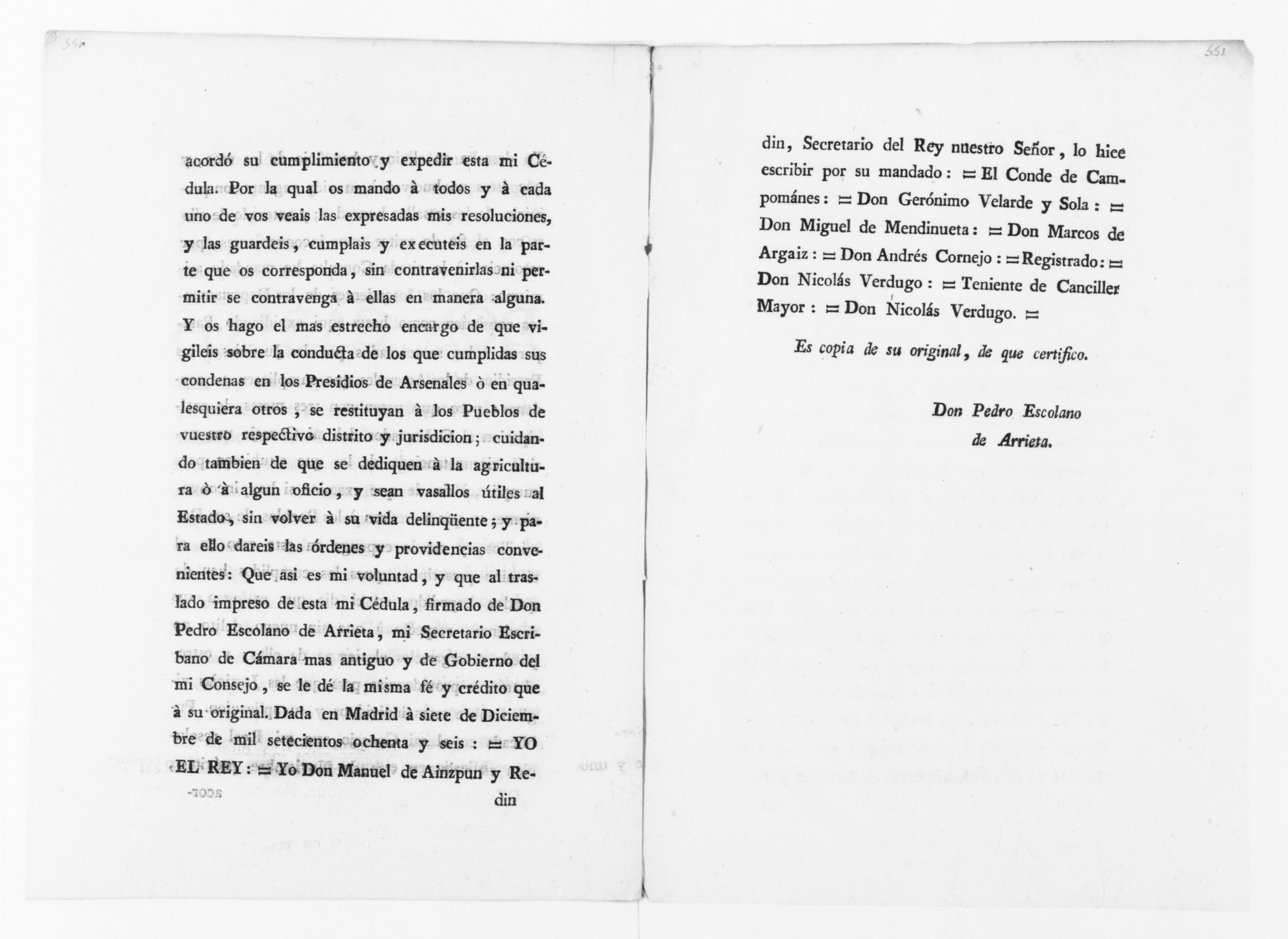 Scanned image of the current content page