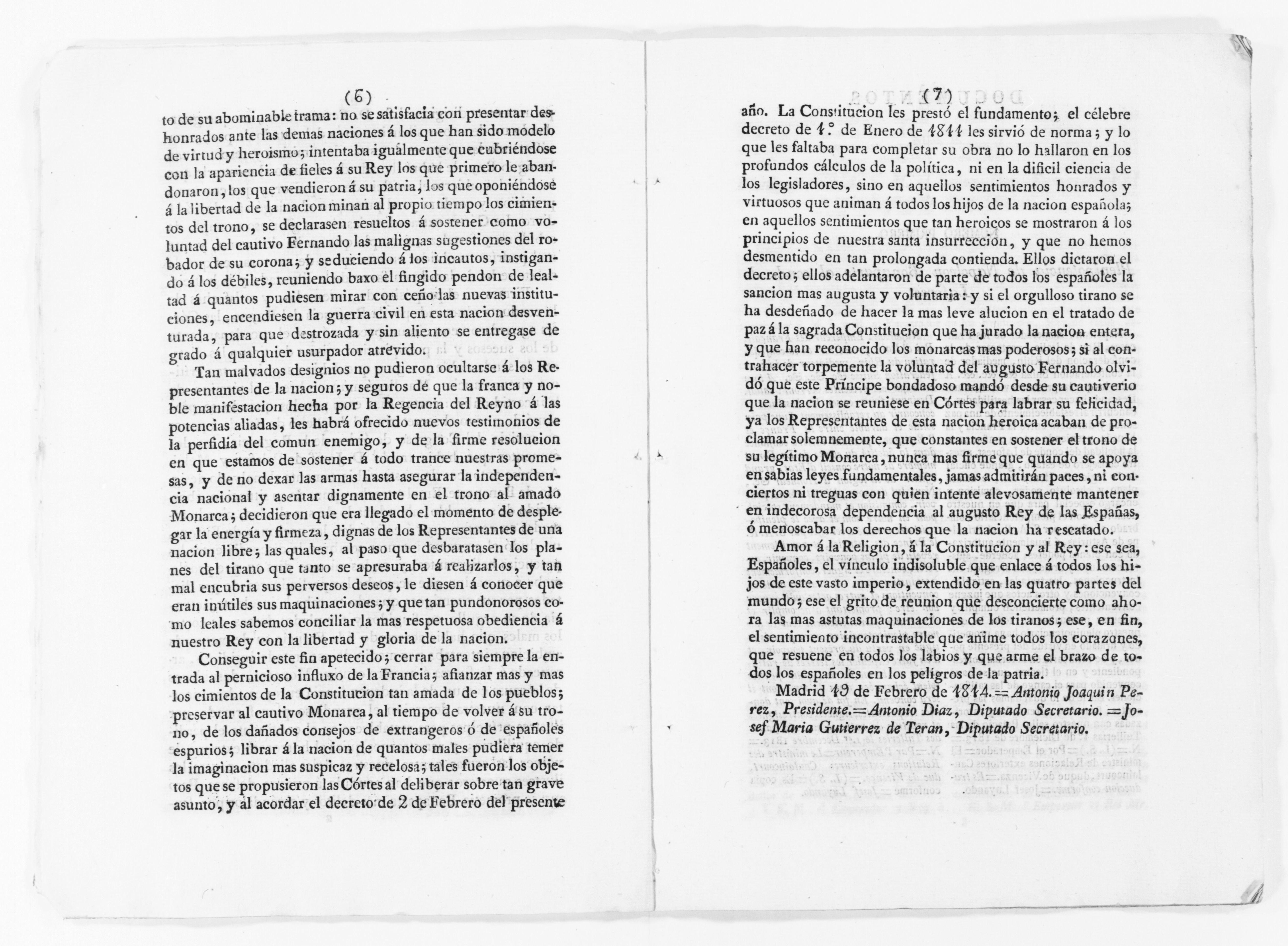 Scanned image of the current content page