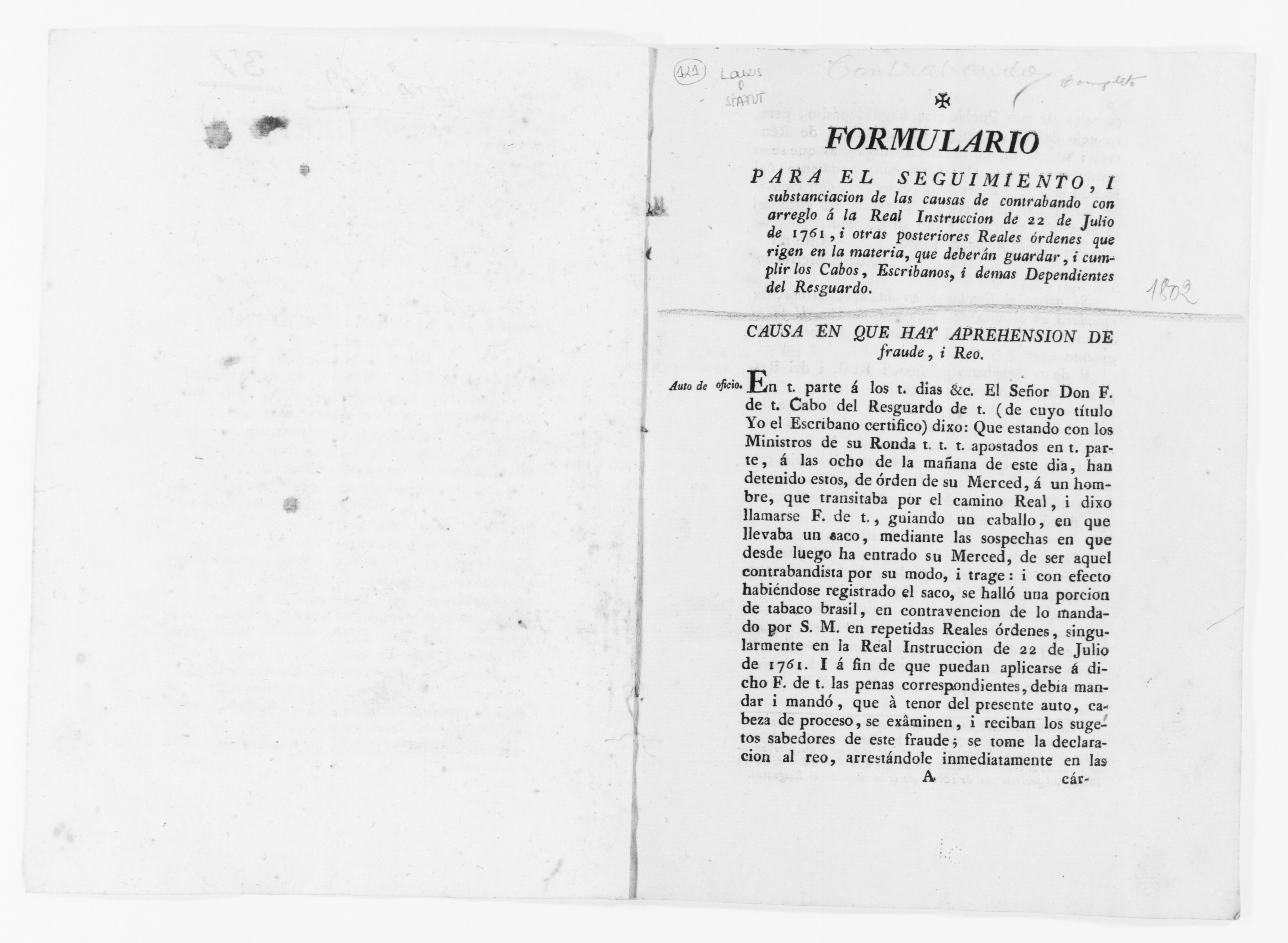 Scanned image of the current content page