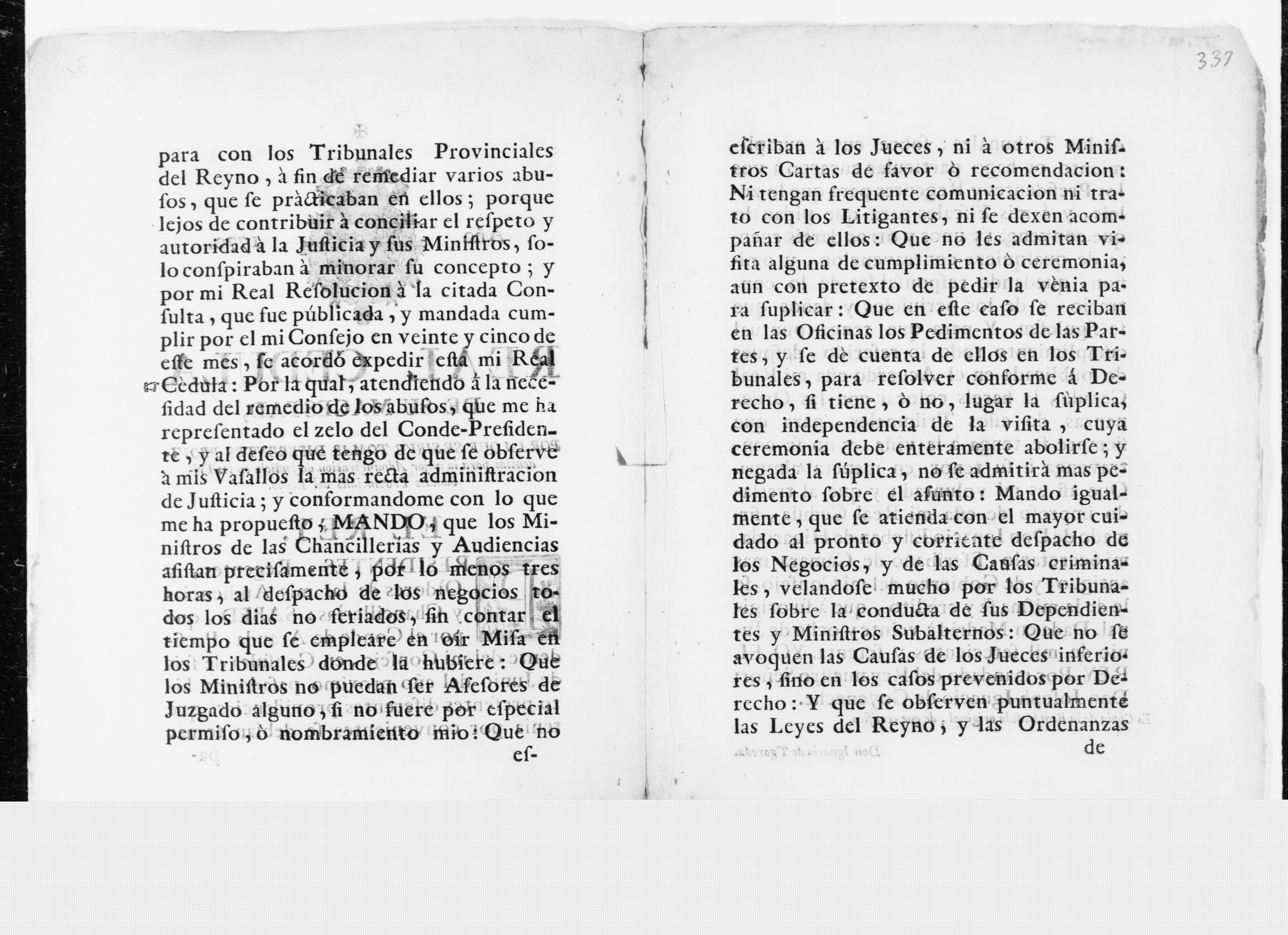 Scanned image of the current content page
