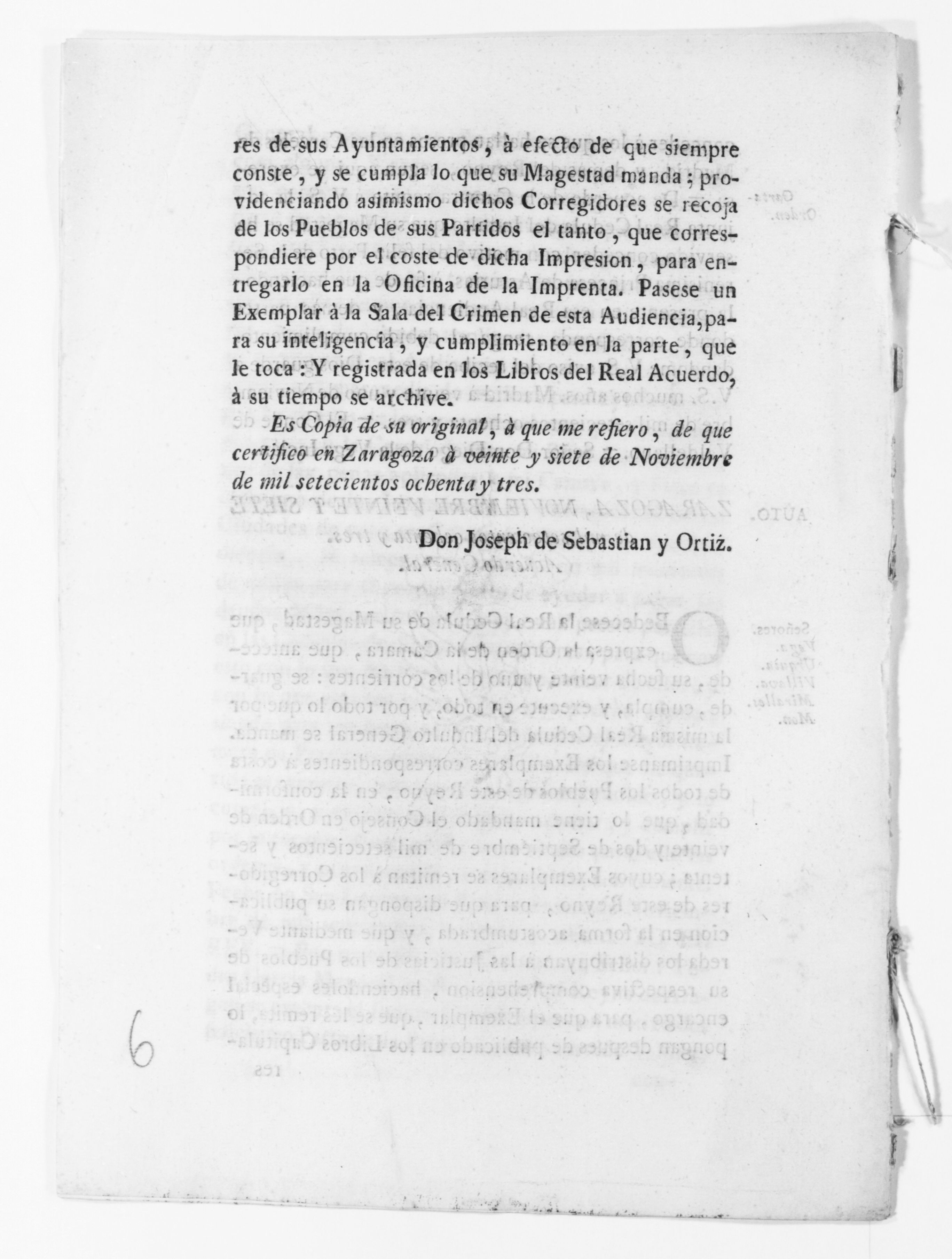 Scanned image of the current content page