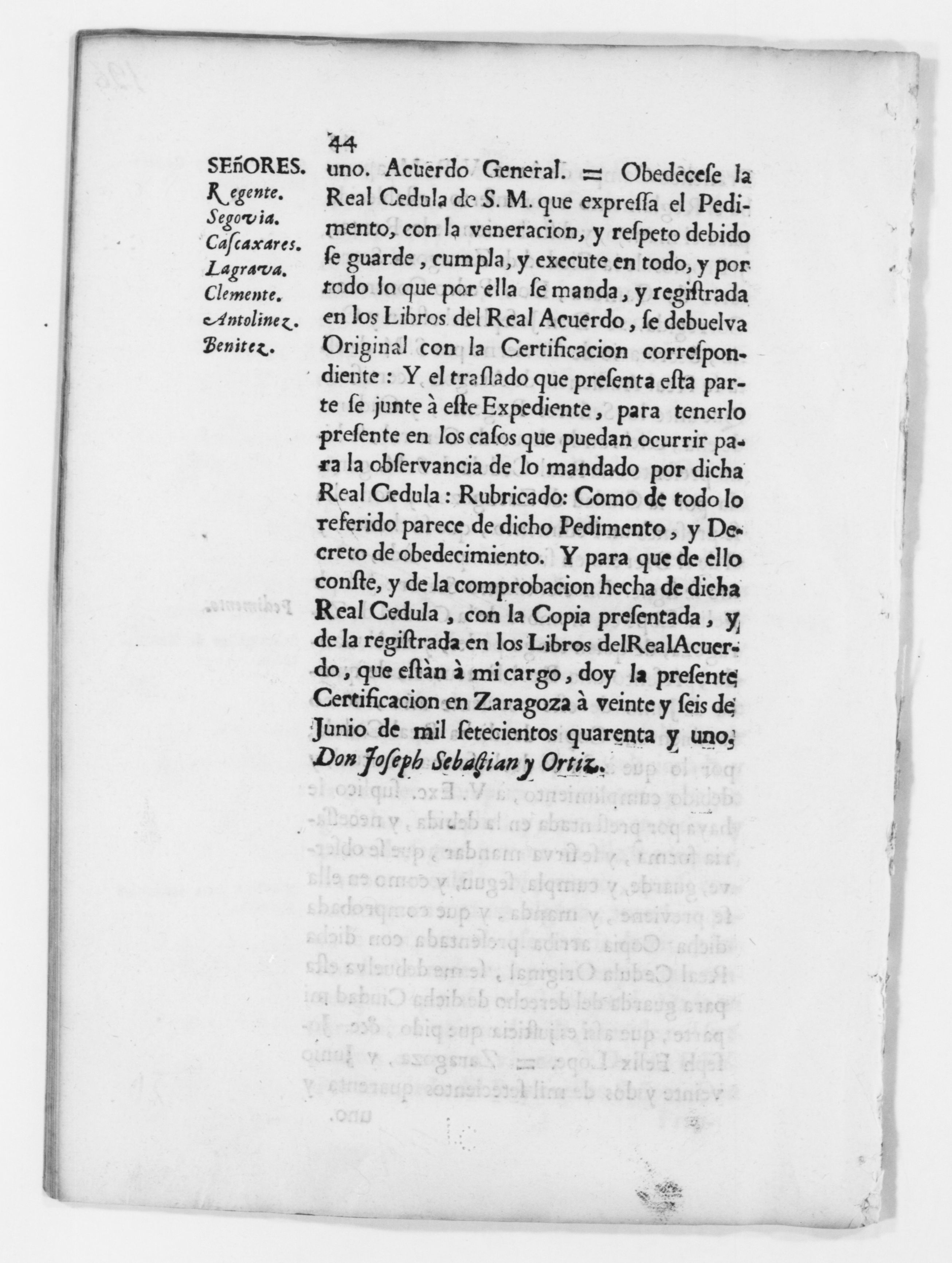 Scanned image of the current content page