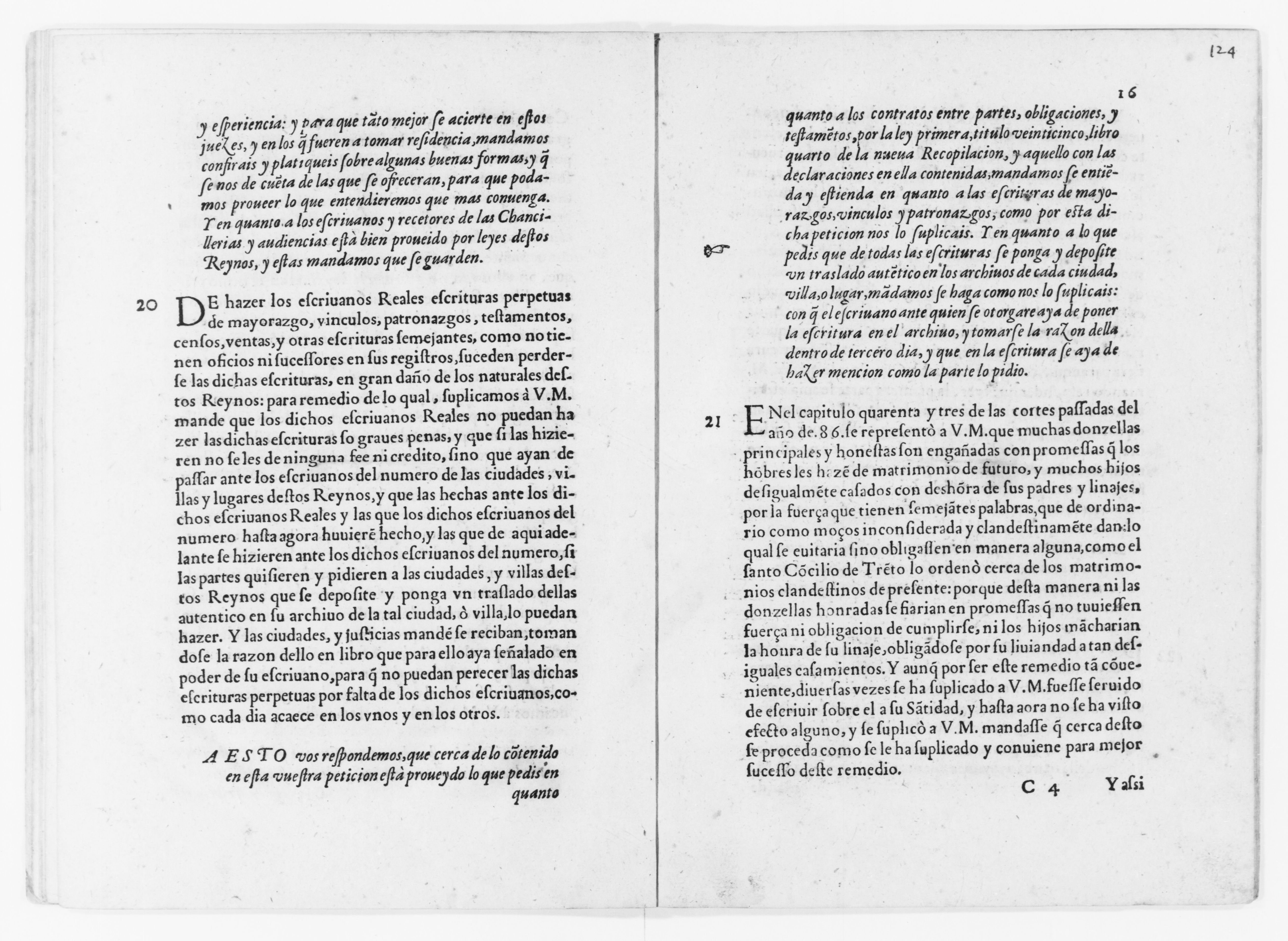 Scanned image of the current content page