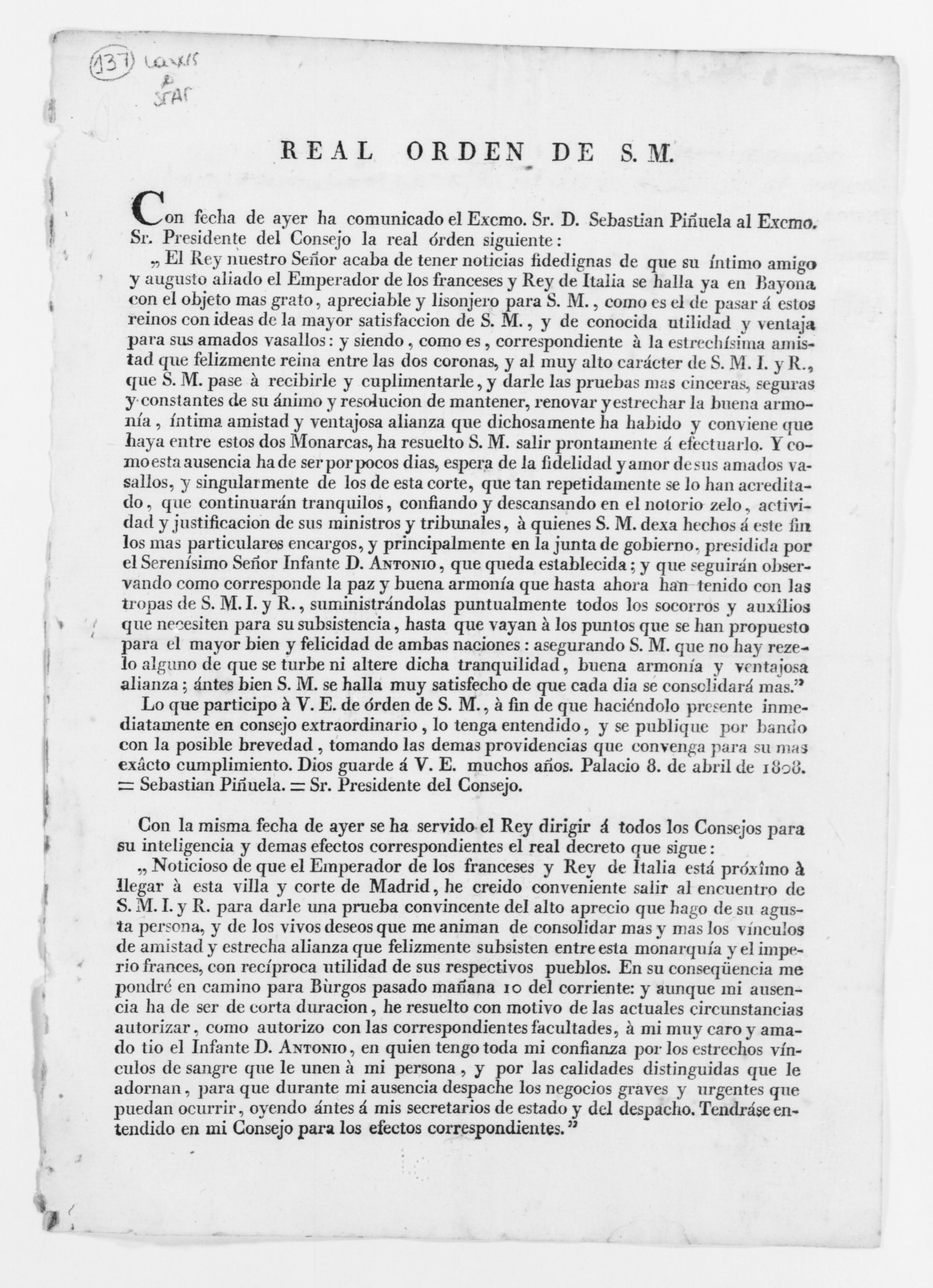 Scanned image of the current content page