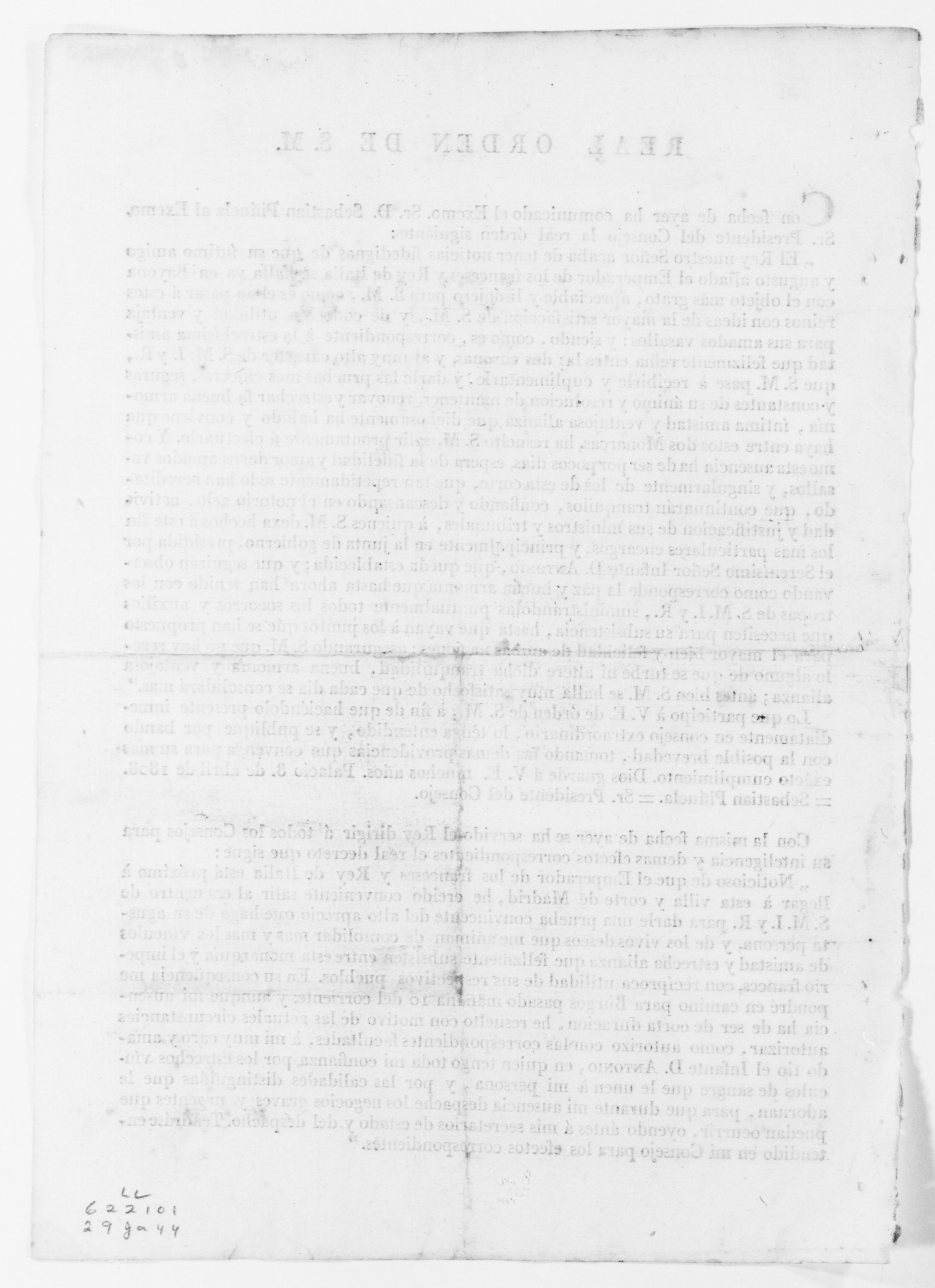 Scanned image of the current content page