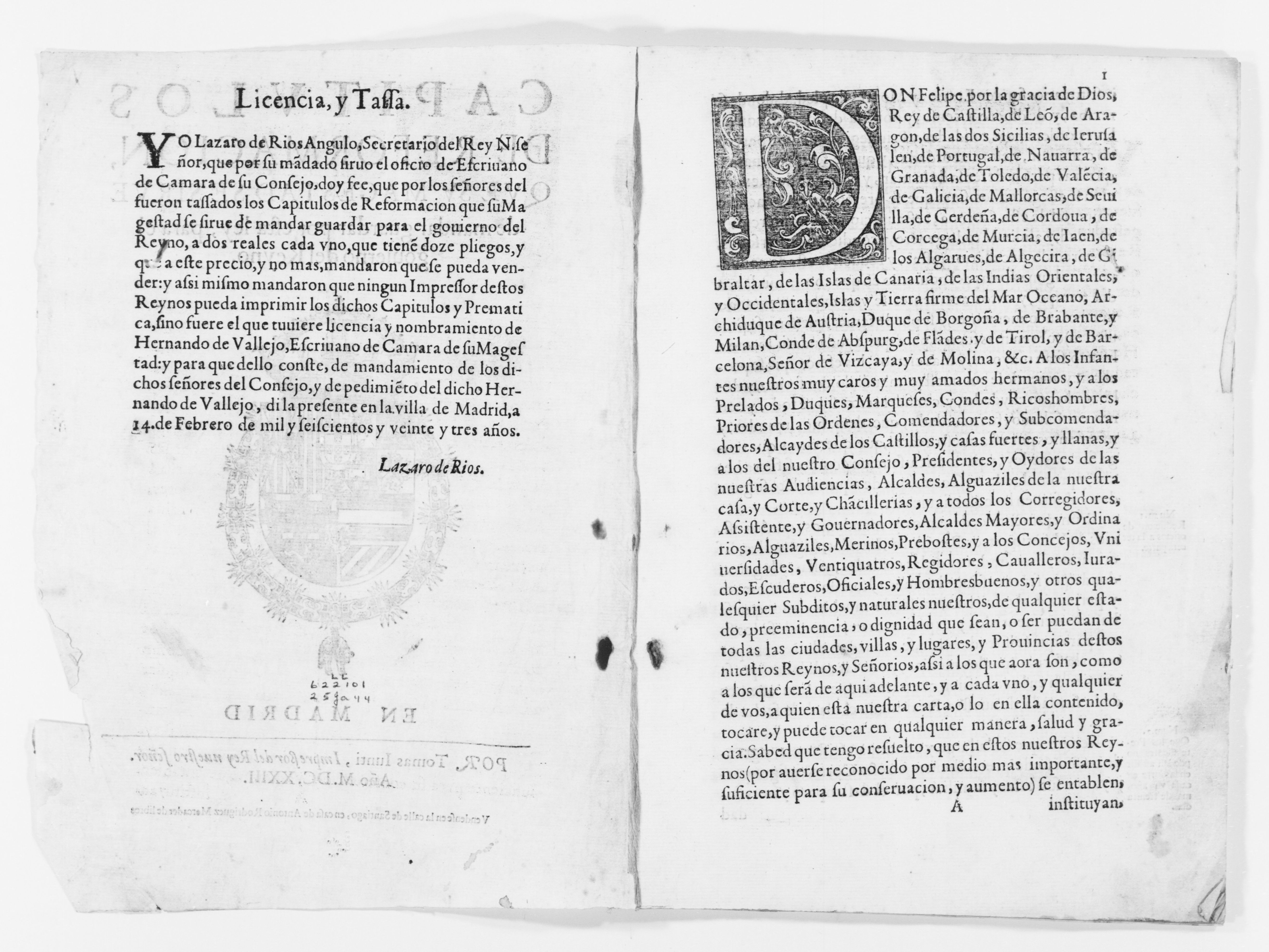 Scanned image of the current content page