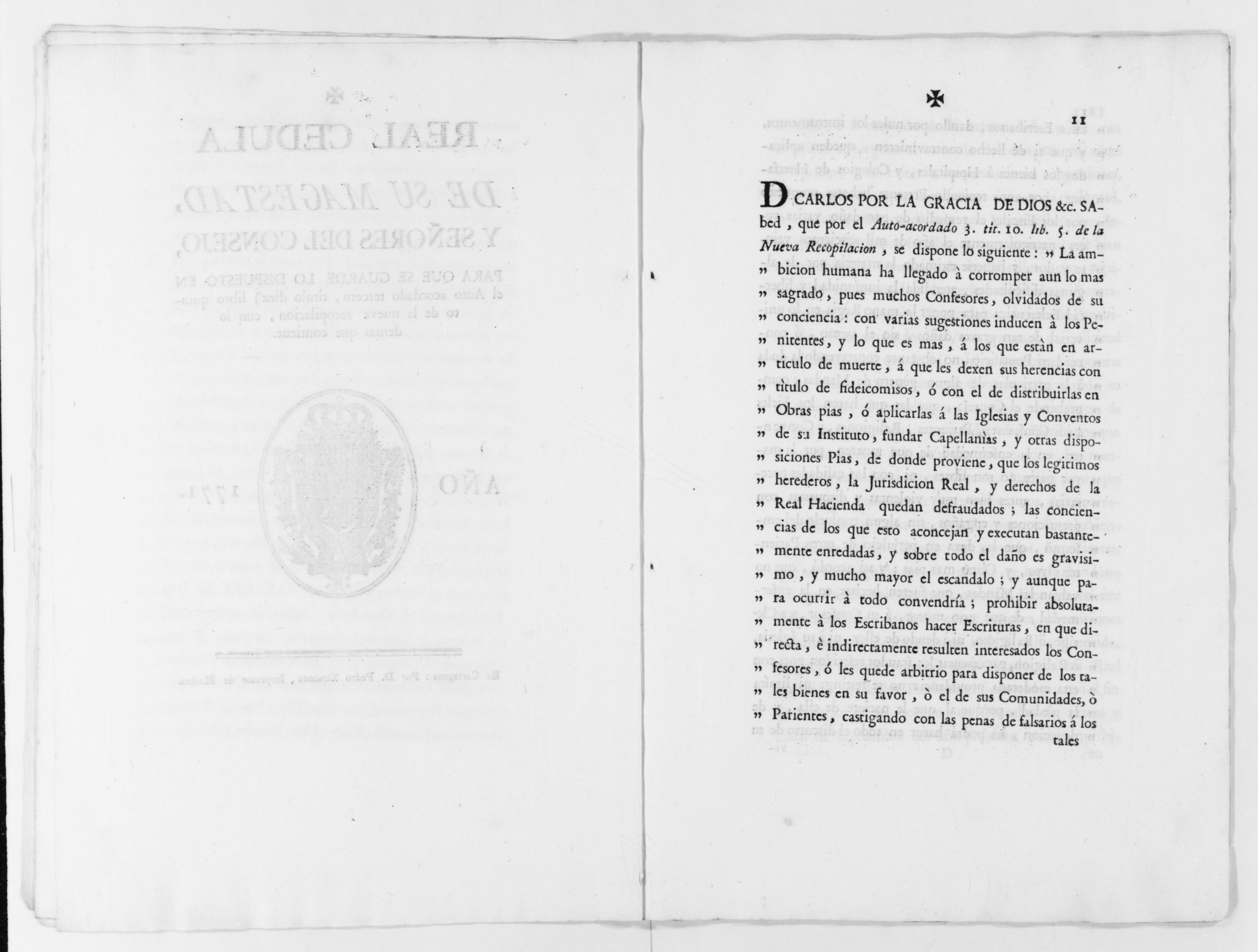 Scanned image of the current content page